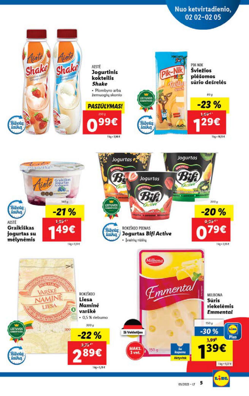 Naujausias LIDL kaininis katalogas 2023.01.30 - 2023.02.05