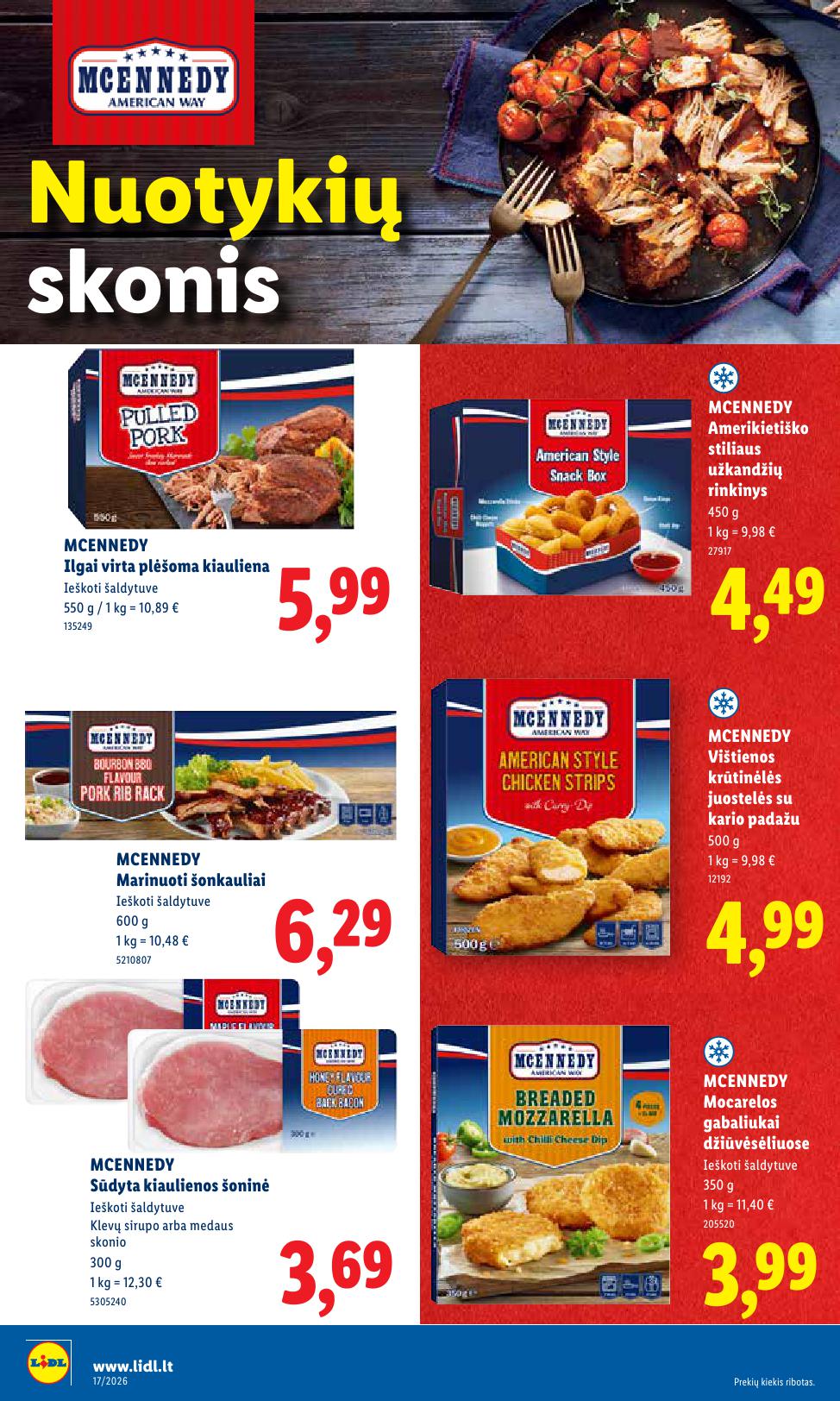 Naujausias LIDL kaininis katalogas 2026.04.20 - 2026.04.26