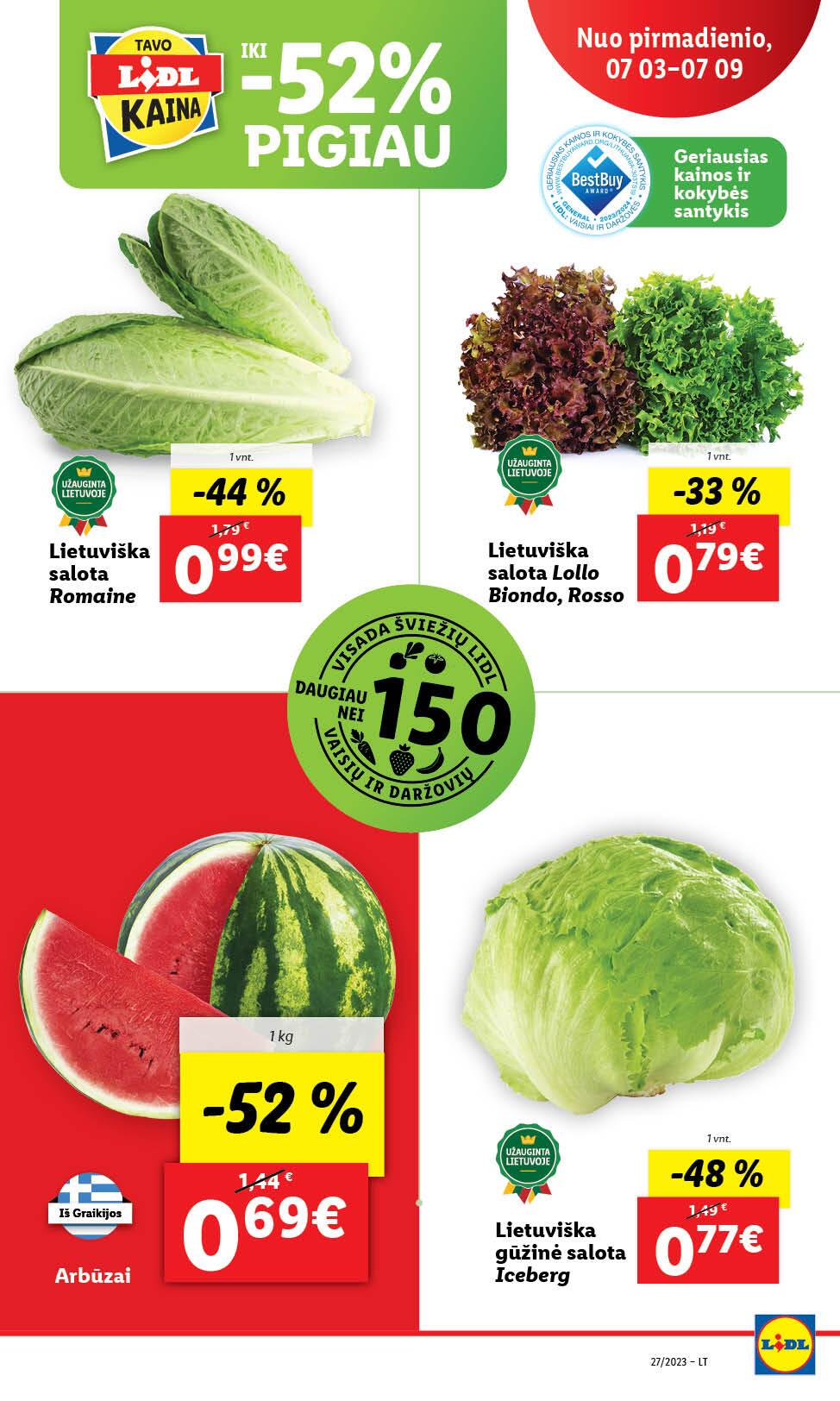 Naujausias LIDL kaininis katalogas 2023.07.03 - 2023.07.09