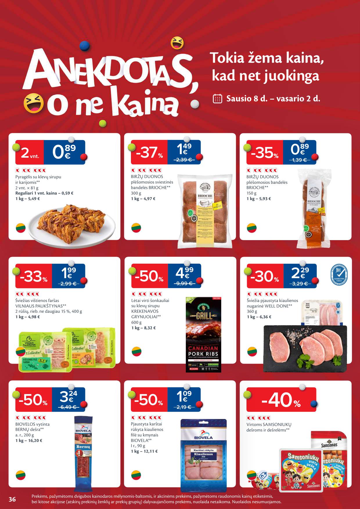 Naujausias MAXIMA kaininis katalogas 2026.01.13 - 2026.01.19