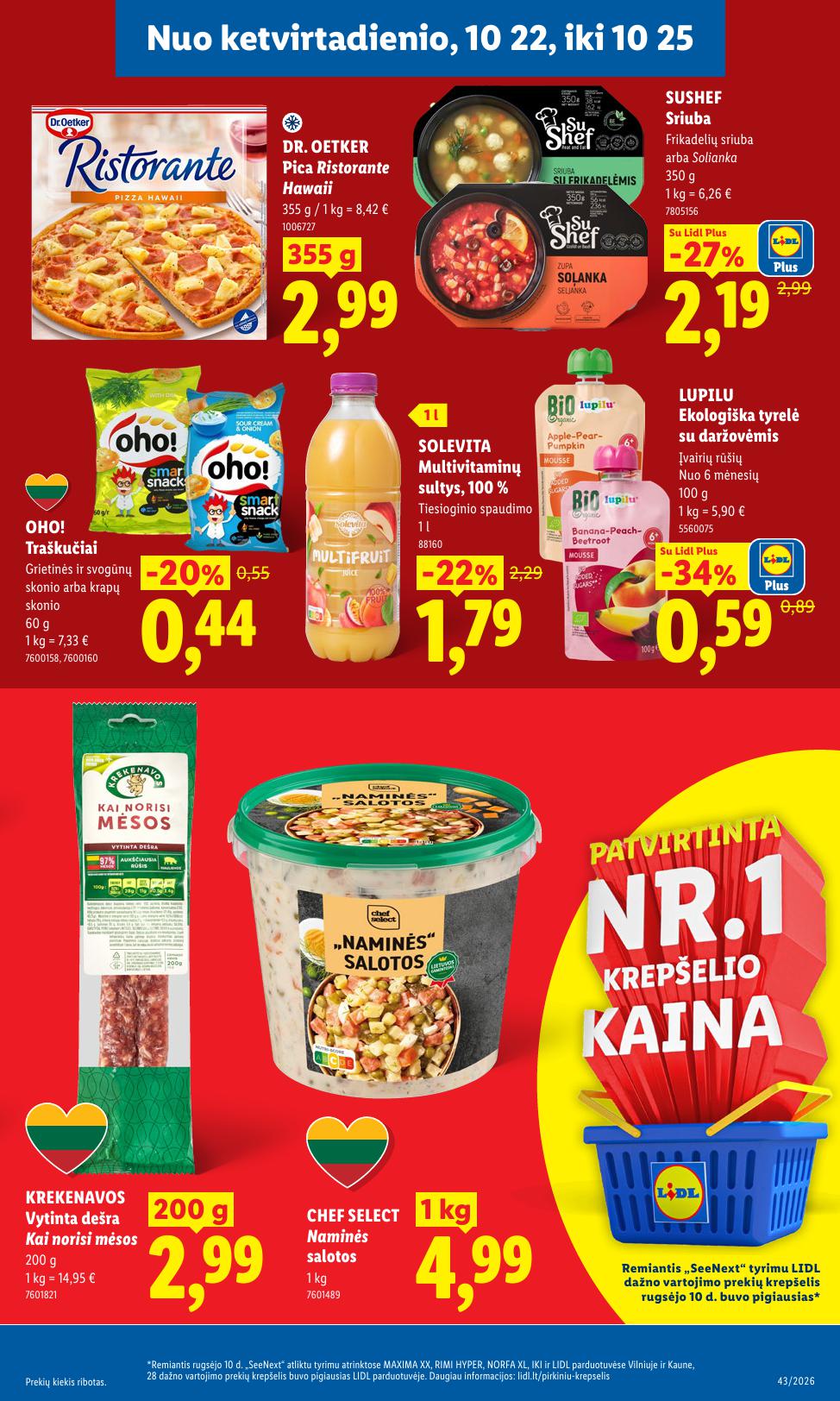 Naujausias LIDL kaininis katalogas 2026.10.19 - 2026.10.25