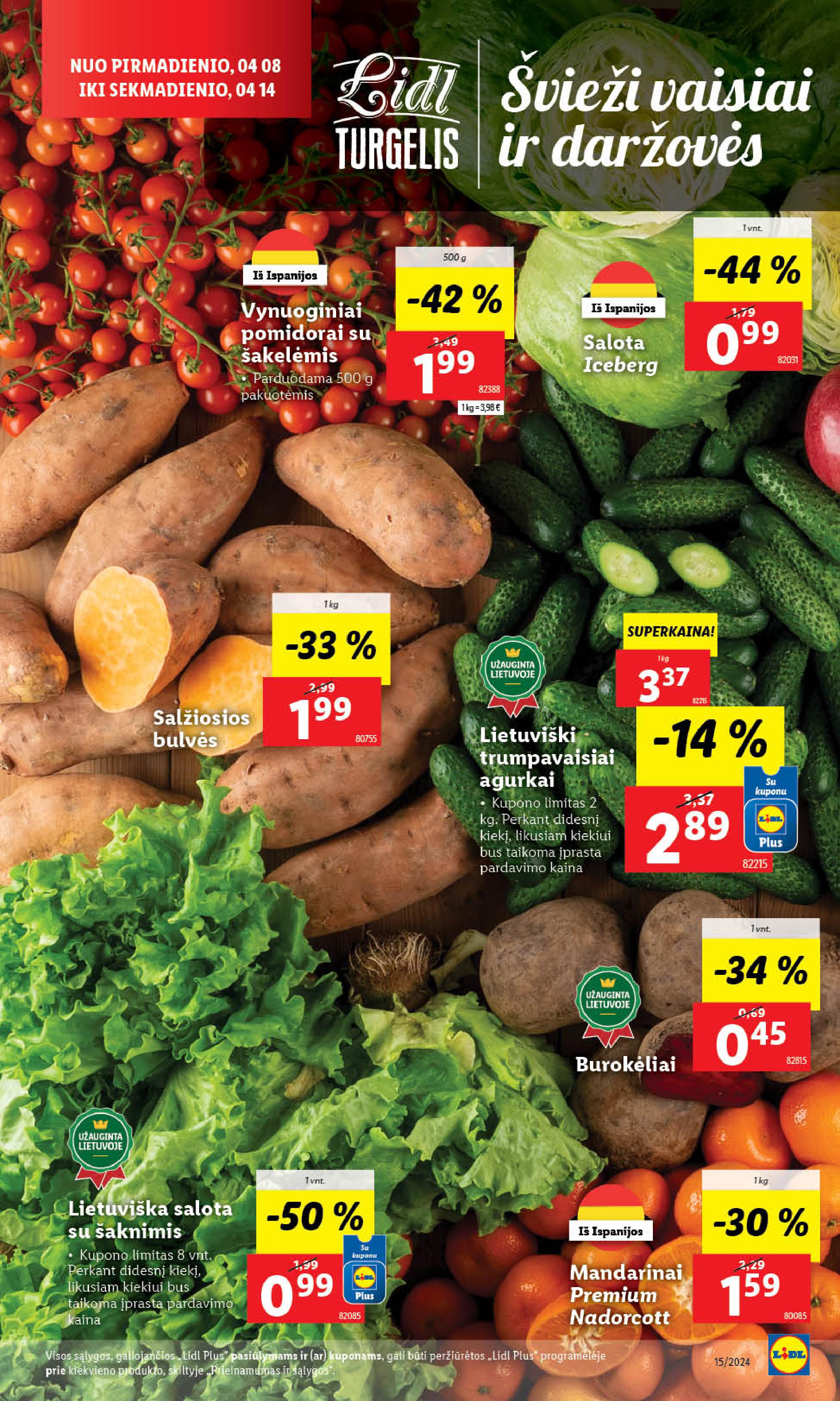 Naujausias LIDL kaininis katalogas 2024.04.08 - 2024.04.14
