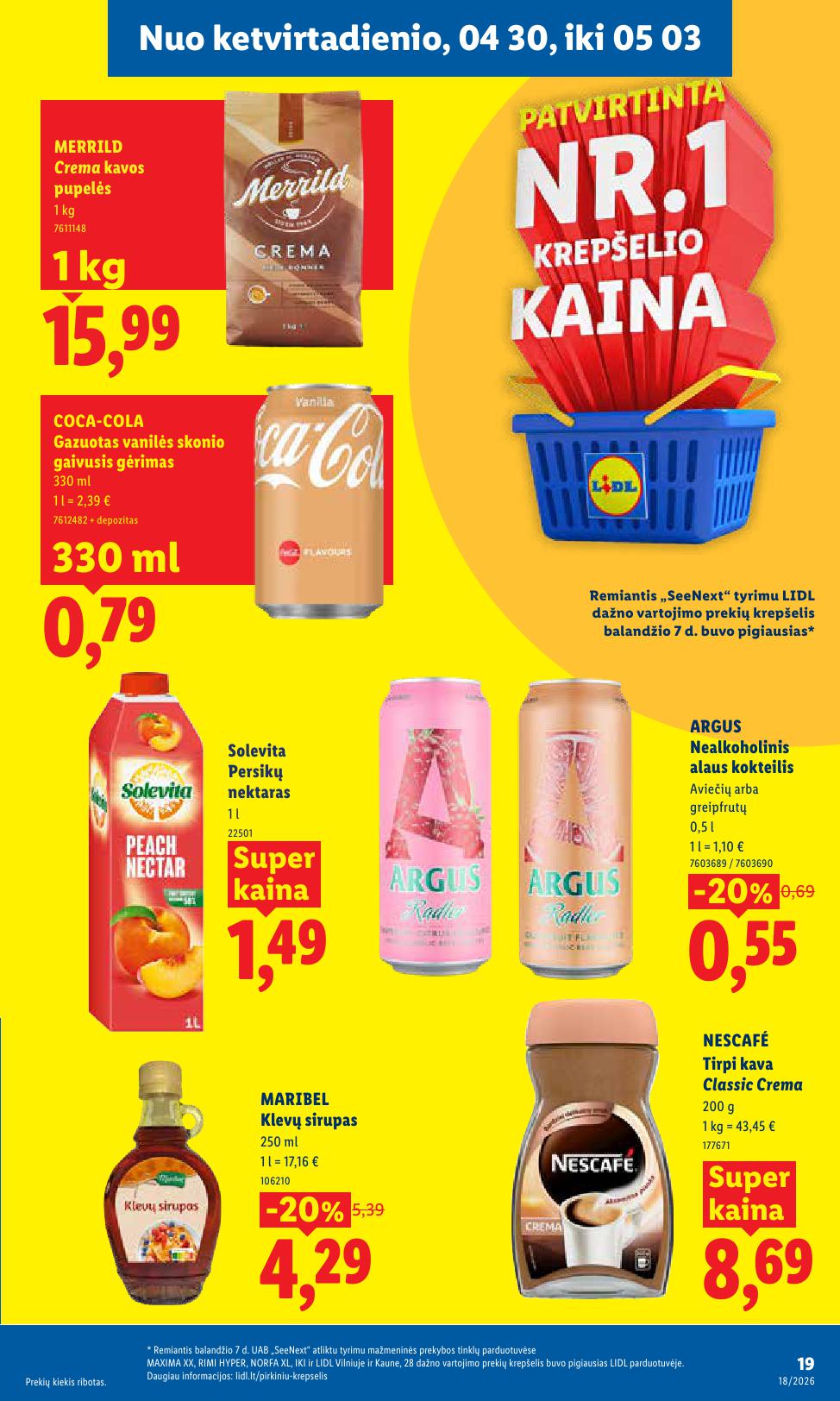 Naujausias LIDL kaininis katalogas 2026.04.27 - 2026.05.03