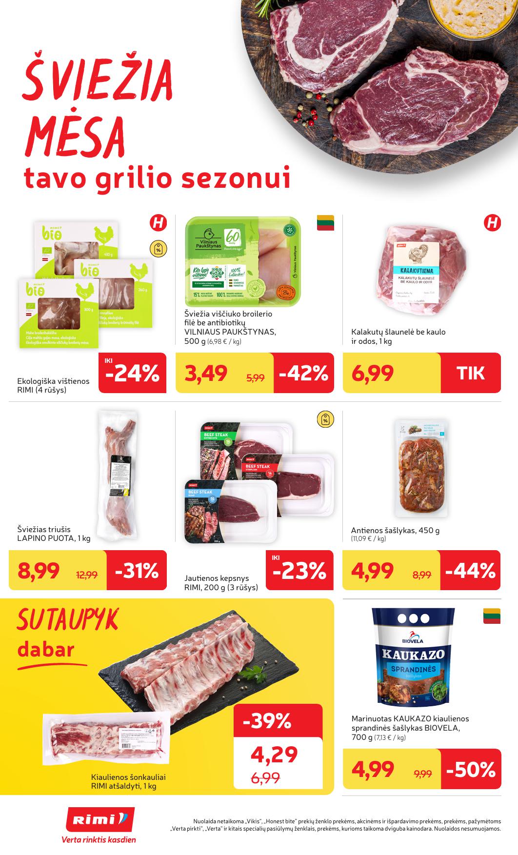Naujausias RIMI kaininis katalogas 2025.07.22 - 2025.07.28
