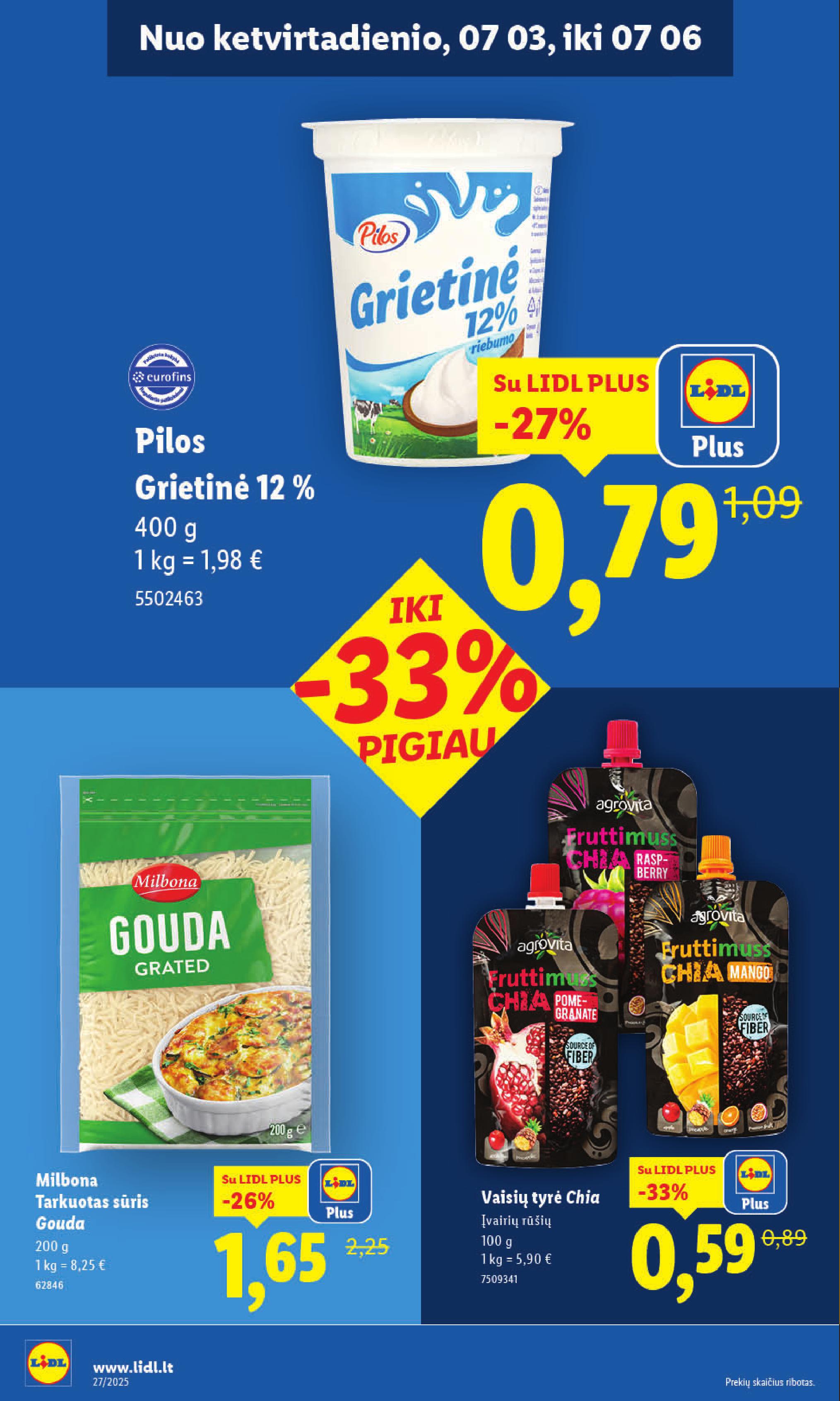 Naujausias LIDL kaininis katalogas 2025.06.30 - 2025.07.06