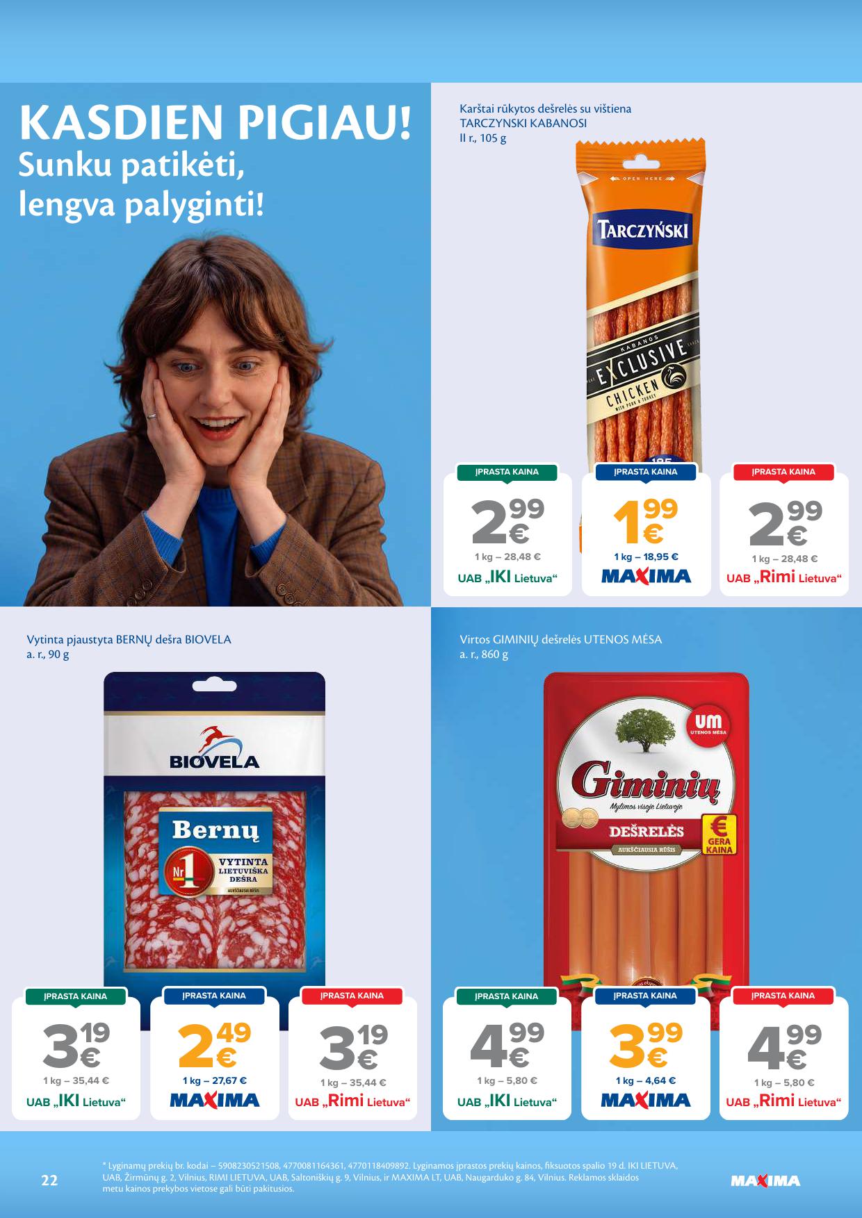 Naujausias MAXIMA kaininis katalogas 2026.10.27 - 2026.11.02