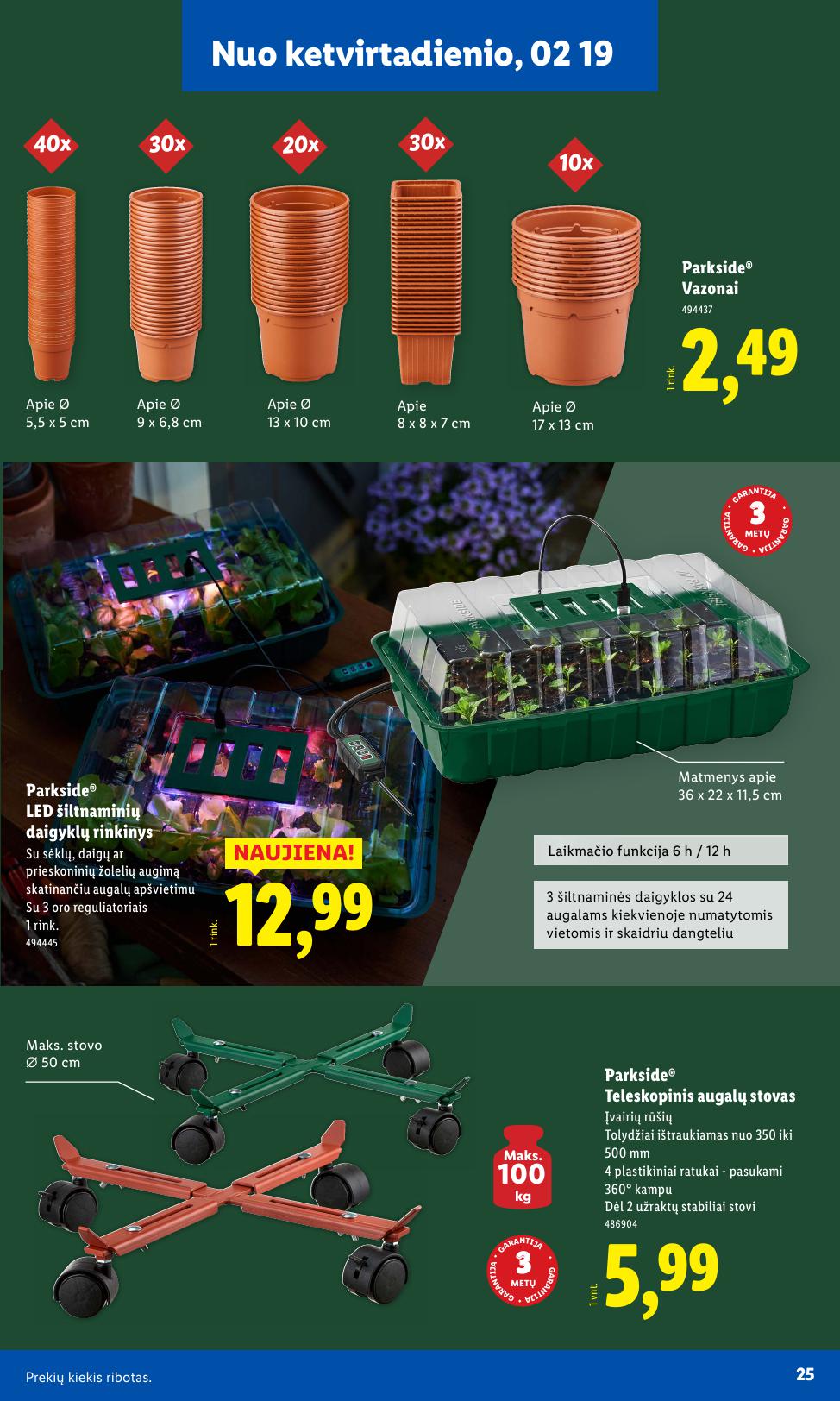 LIDL katalogas "Sodui valio !" galioja nuo 2026.02.16