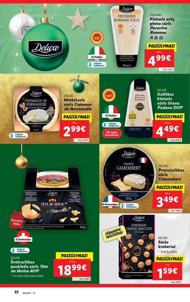 Naujausias LIDL kaininis katalogas 2022.12.05 - 2022.12.11