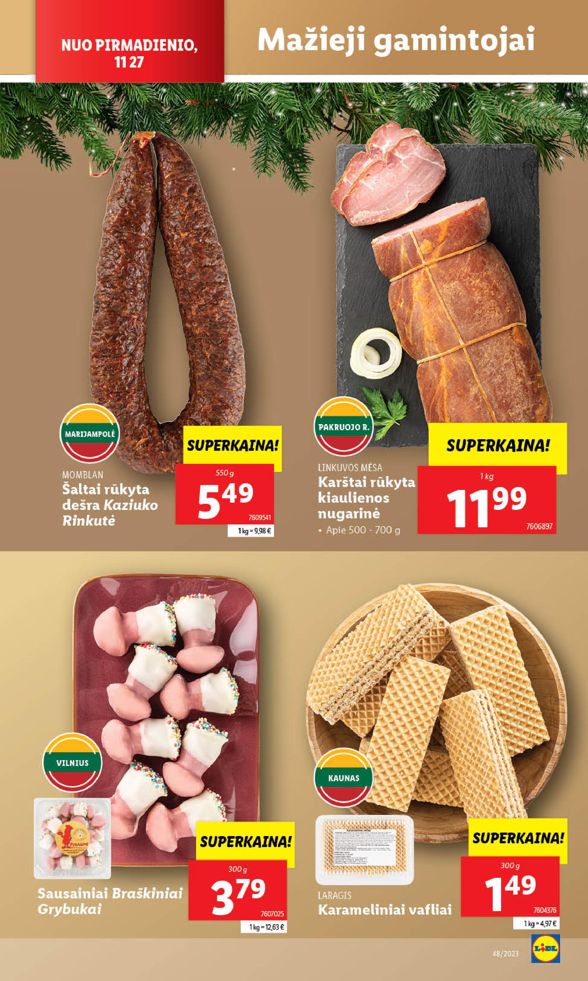 LIDL maisto prekių leidinukas nuo ketvirtadienio 11.30 - 12.03