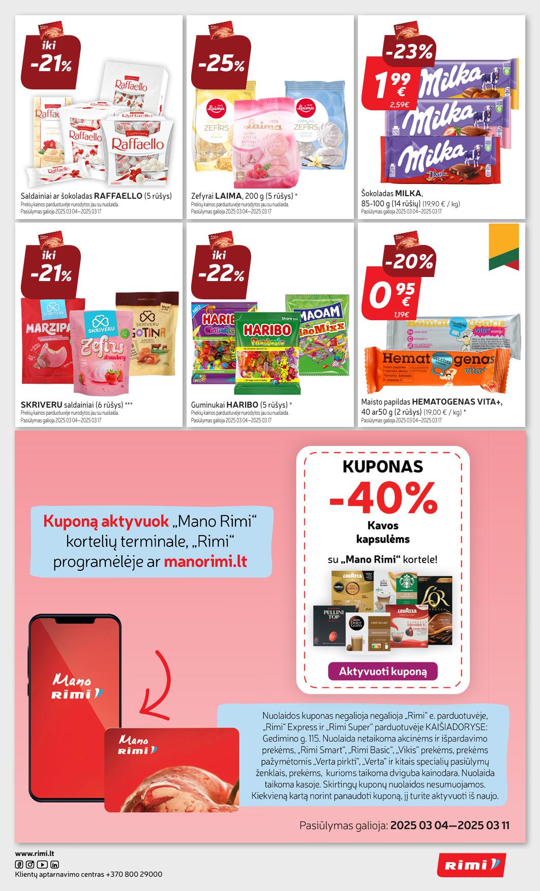 Naujausias RIMI kaininis katalogas 2025.03.04 - 2025.03.11