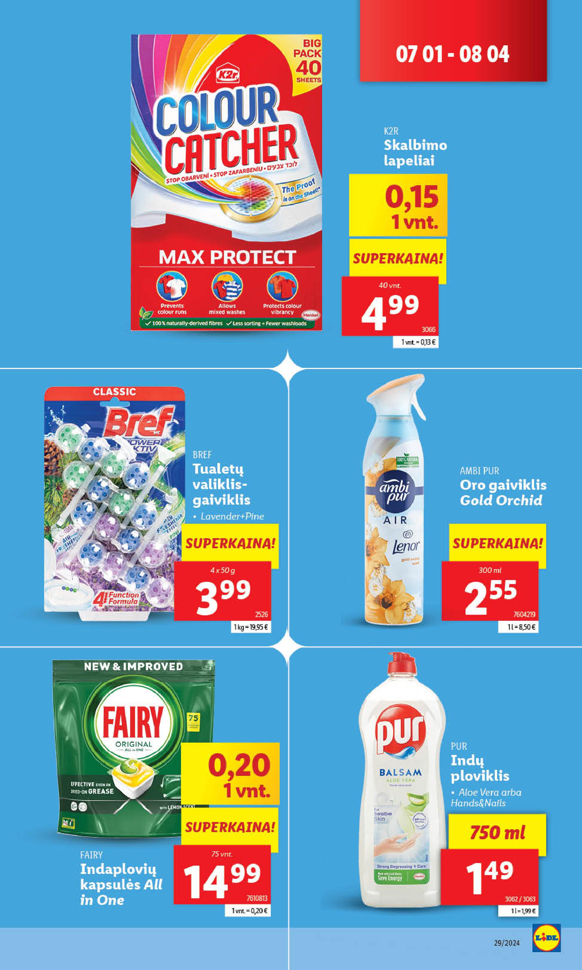 Naujausias LIDL kaininis katalogas 2024.07.15 - 2024.07.21