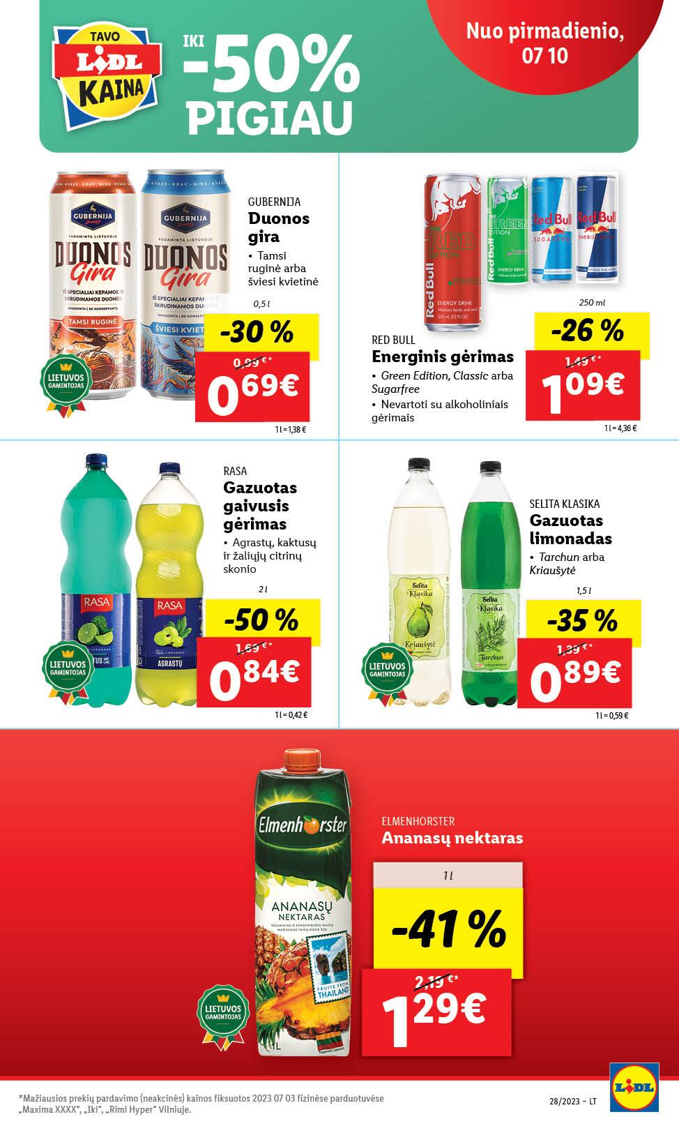 Naujausias LIDL kaininis katalogas 2023.07.10 - 2023.07.16