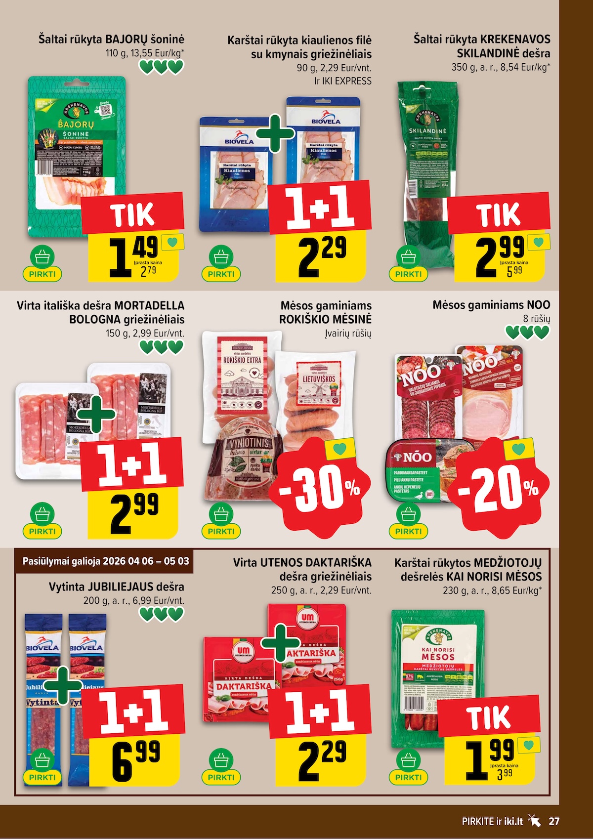 IKI SAVAITĖLĖ akcijų ir nuolaidų leidinys Nr.17 2026.04.20 - 2026.04.26