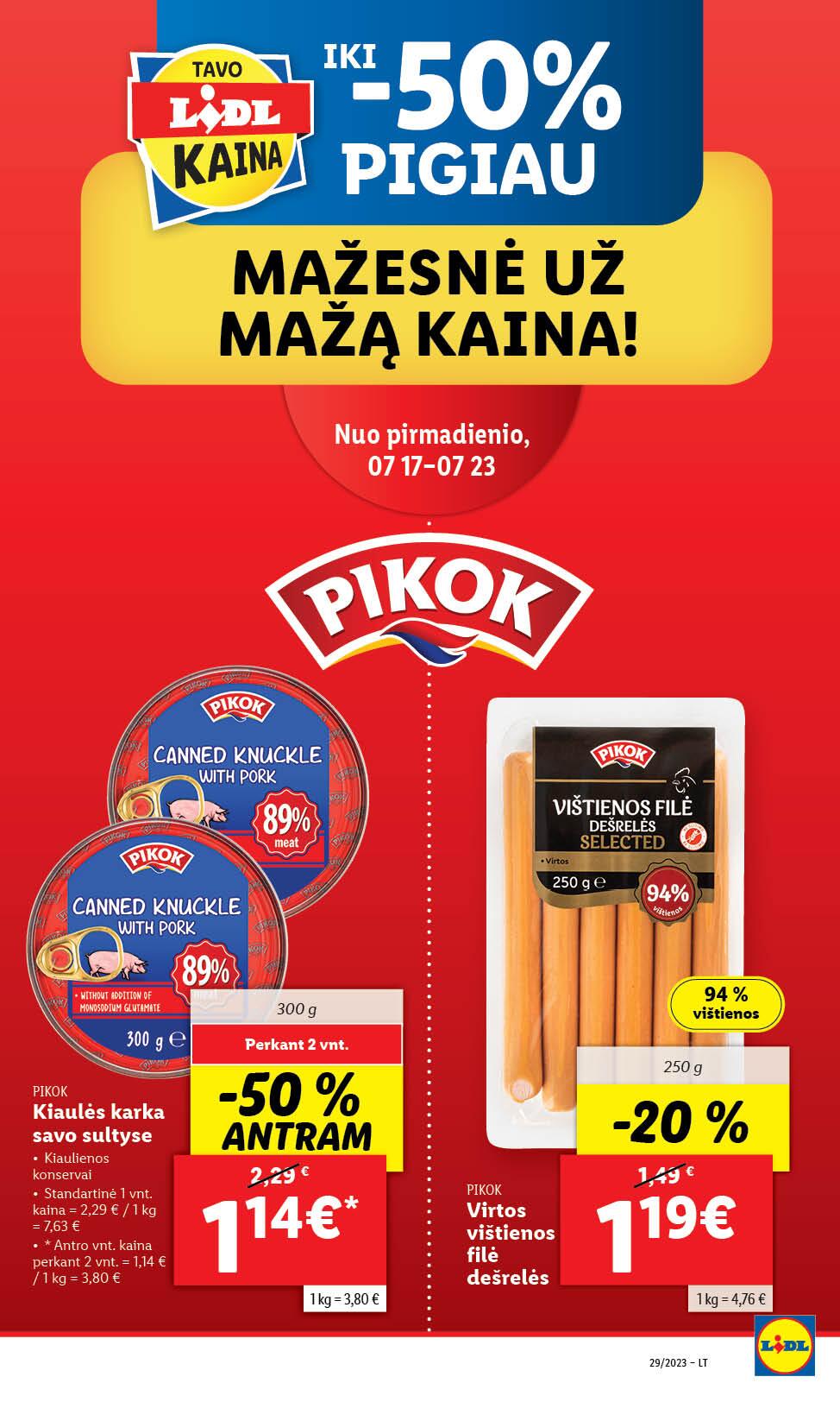 Naujausias LIDL kaininis katalogas 2023.07.17 - 2023.07.23