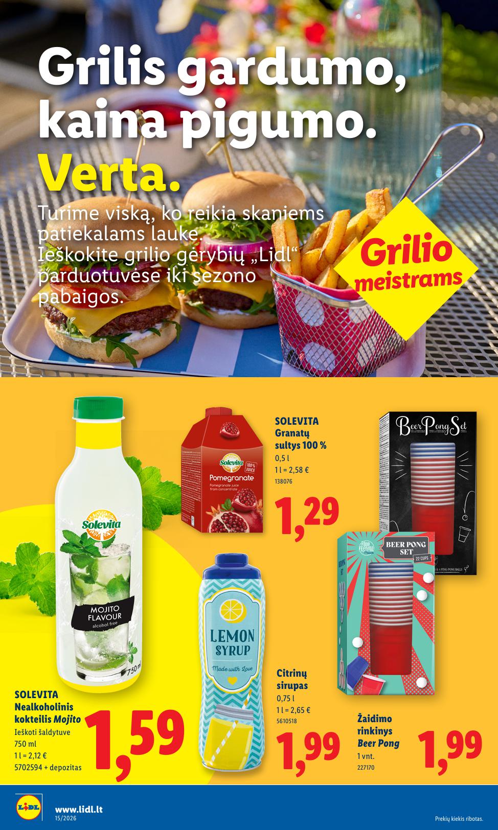 Naujausias LIDL kaininis katalogas 2026.04.06 - 2026.04.12