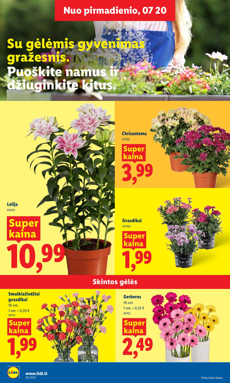 Naujausias LIDL kaininis katalogas 2026.07.20 - 2026.07.26