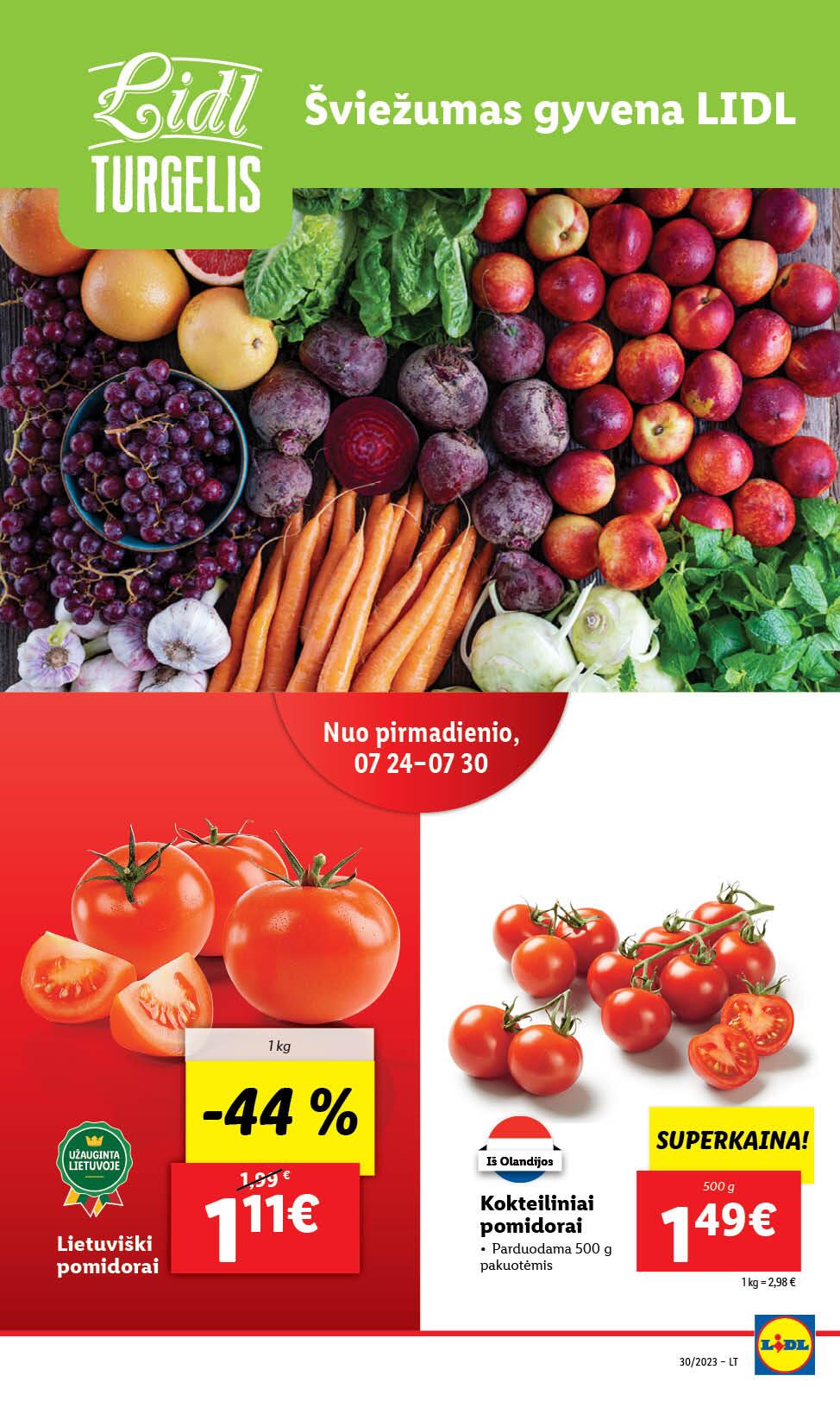 Naujausias LIDL kaininis katalogas 2023.07.24 - 2023.07.30