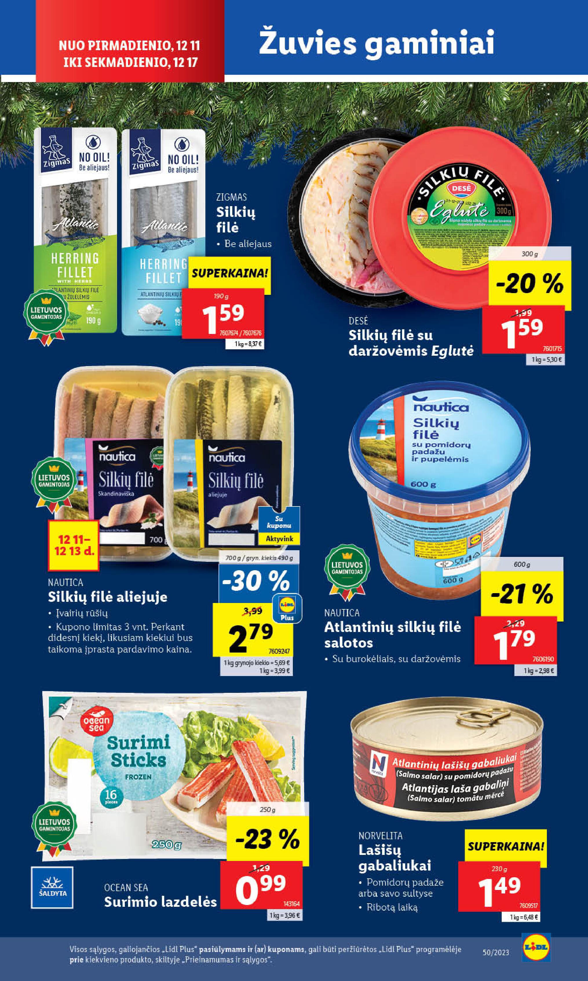 Naujausias LIDL kaininis katalogas 2023.12.11 - 2023.12.17