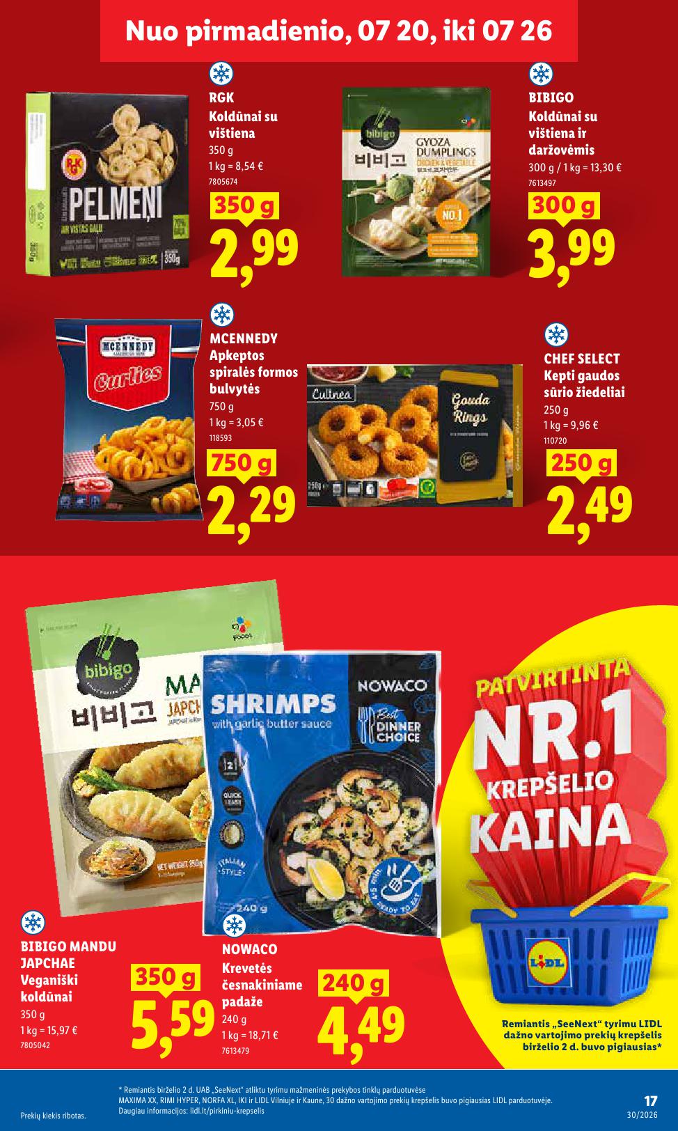 Naujausias LIDL kaininis katalogas 2026.07.20 - 2026.07.26