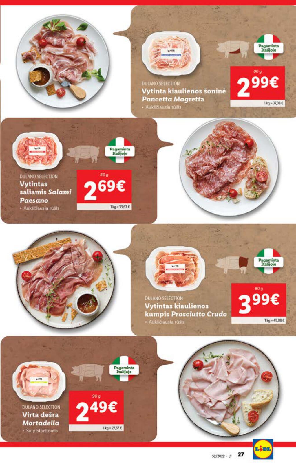 Naujausias LIDL kaininis katalogas 2022.12.26 - 2023.01.01