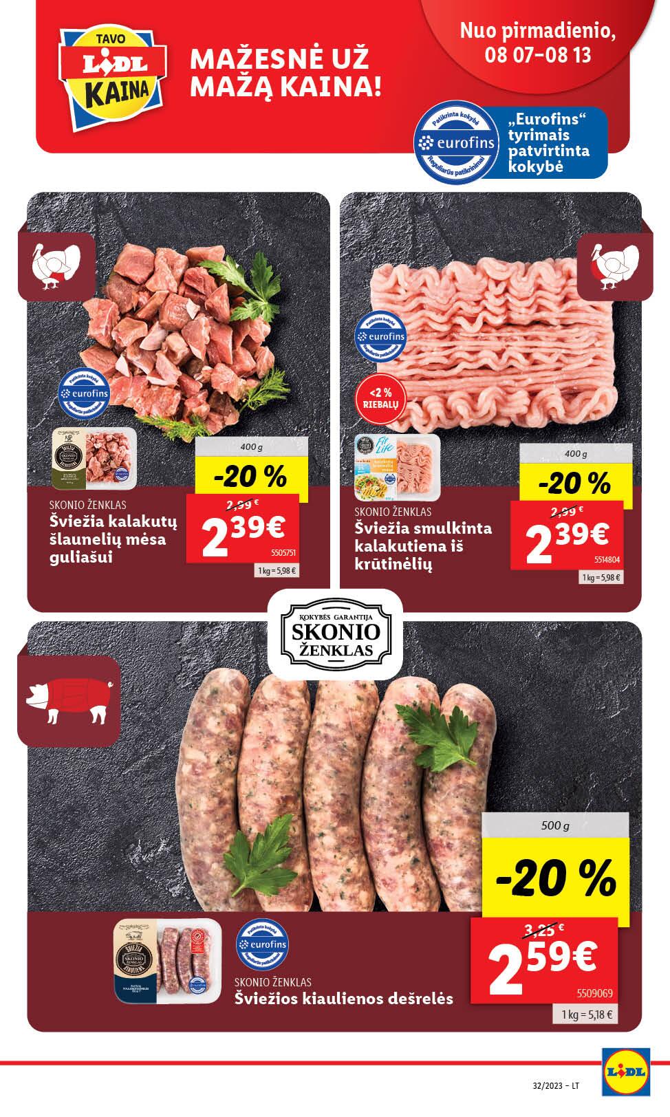 Naujausias LIDL kaininis katalogas 2023.08.07 - 2023.08.13