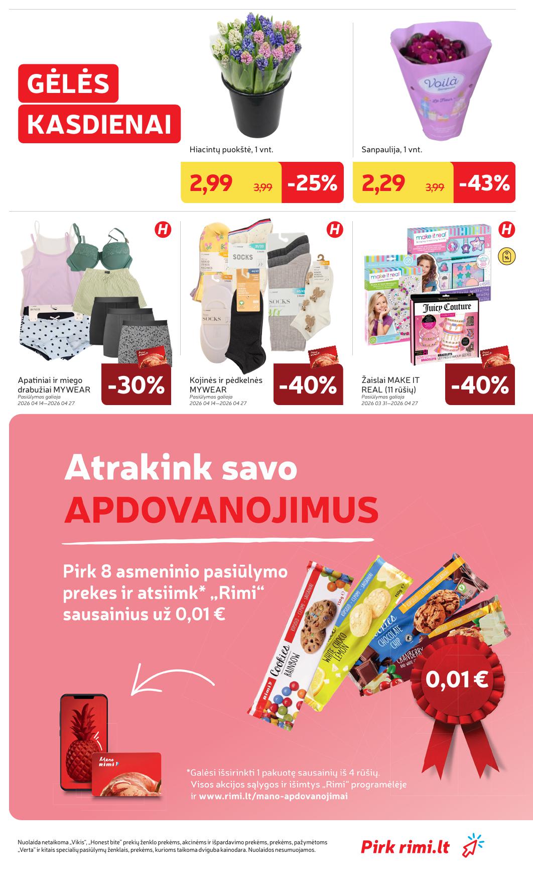 Naujausias RIMI kaininis katalogas 2026.04.14 - 2026.04.20