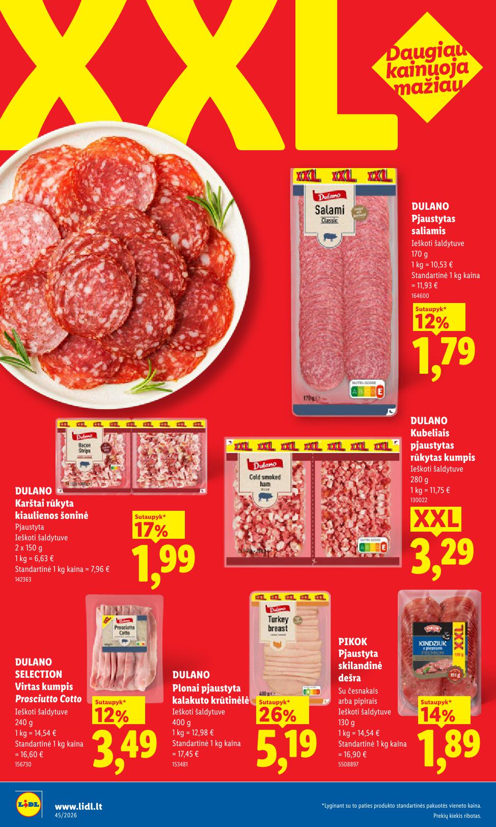 Naujausias LIDL kaininis katalogas 2026.11.02 - 2026.11.08