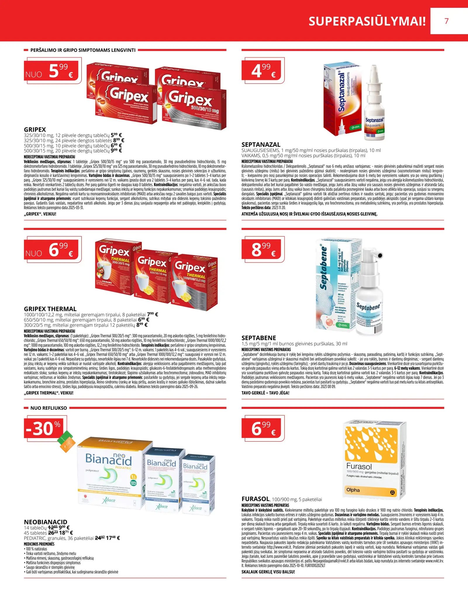 Naujas GINTARINĖS vaistinės leidinys nuo 2026.04.01 iki 2026.04.30