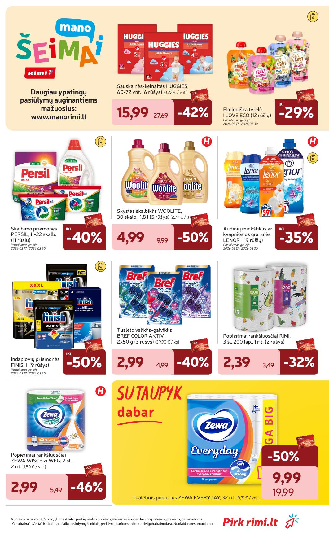 Naujausias RIMI kaininis katalogas 2026.03.17 - 2026.03.23