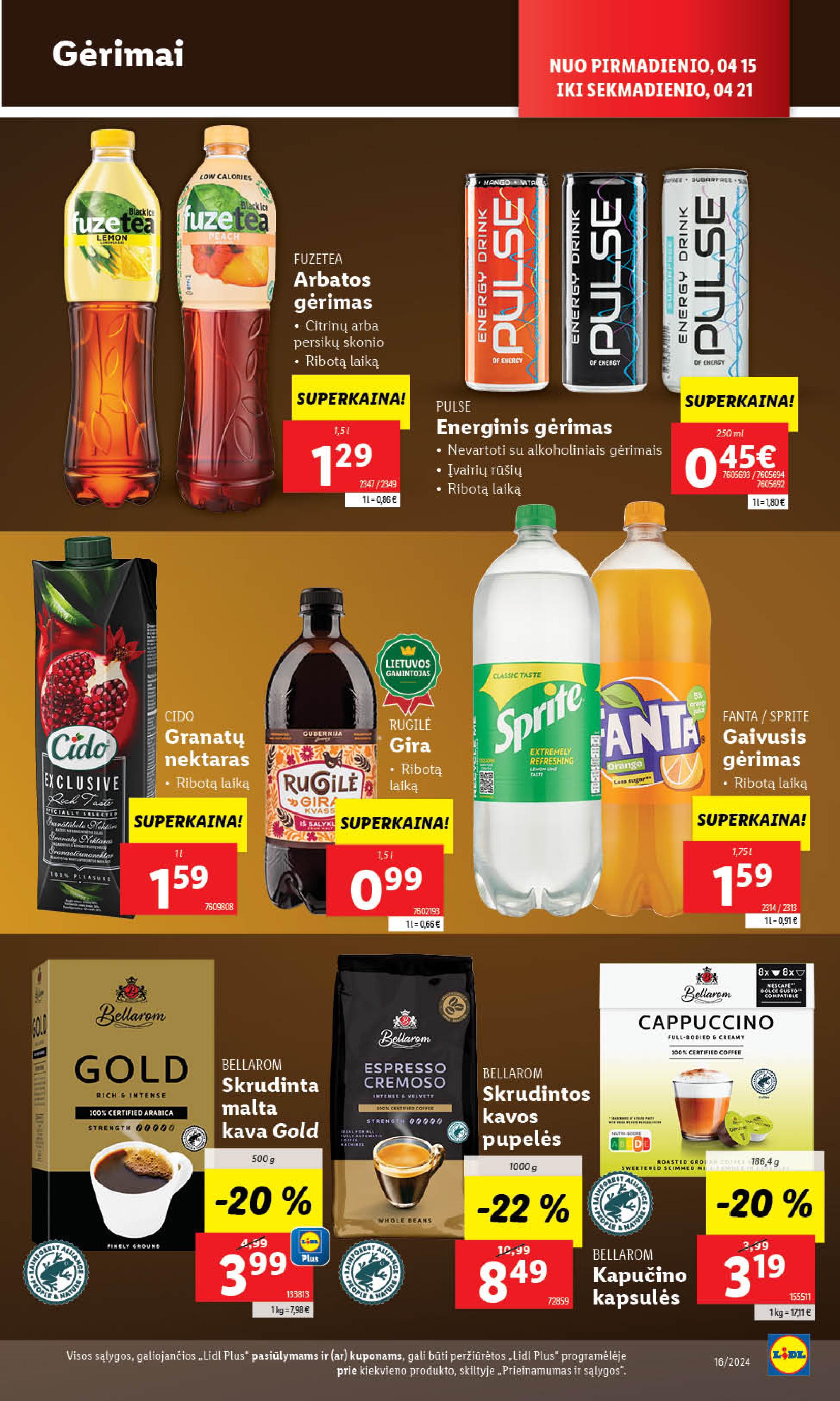 Naujausias LIDL kaininis katalogas 2024.04.15 - 2024.04.21