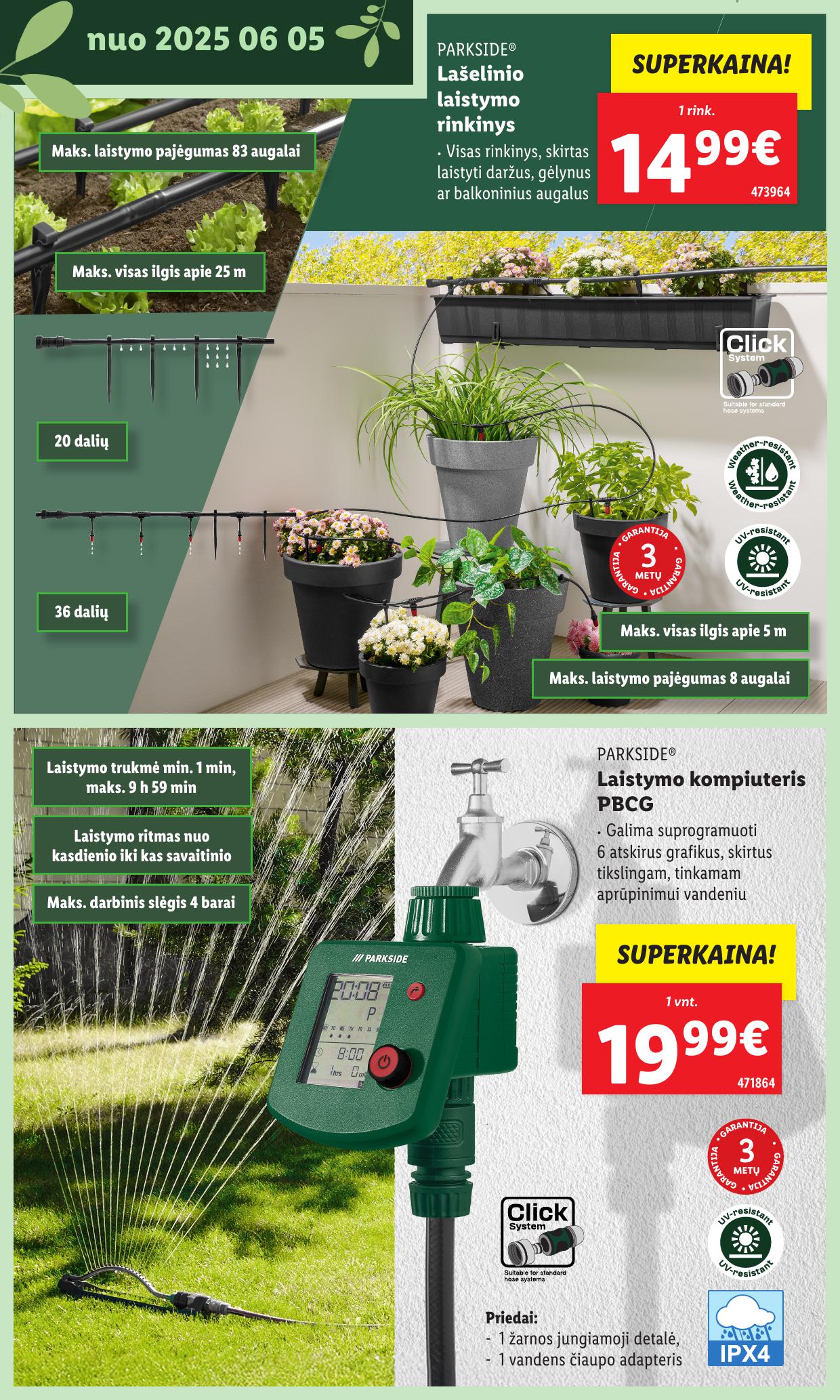 LIDL katalogas "Švenčiame sodą" galioja nuo 2025.05.12