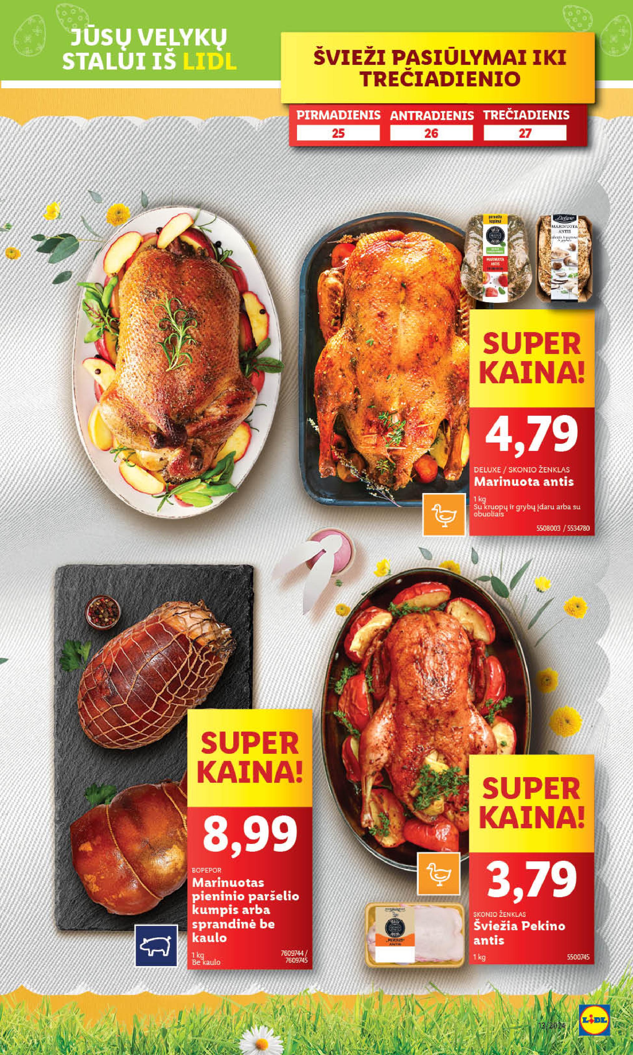 Naujausias LIDL kaininis katalogas 2024.03.25 - 2024.03.30