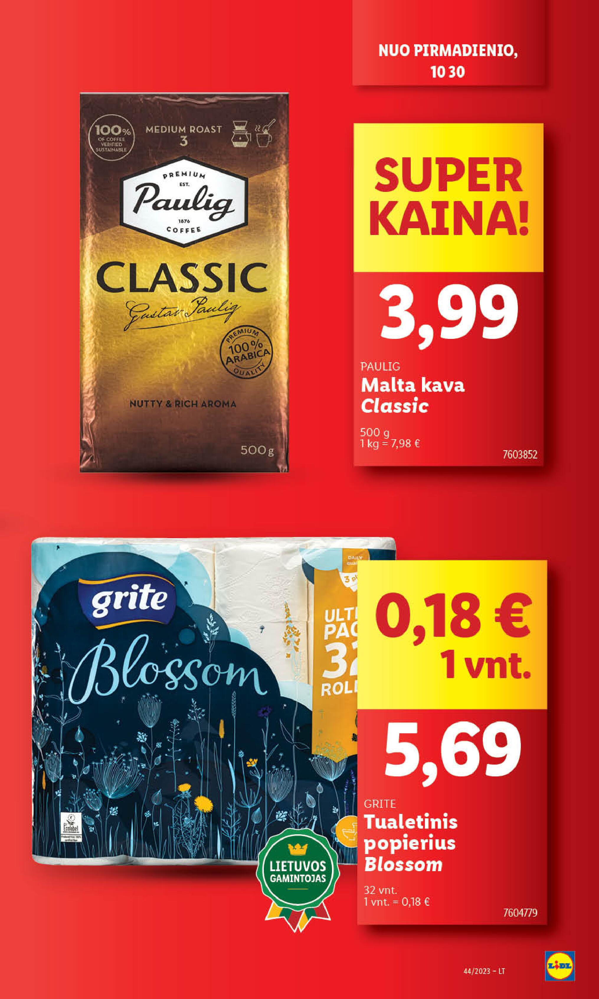 Naujausias LIDL kaininis katalogas 2023.10.30 - 2023.11.05