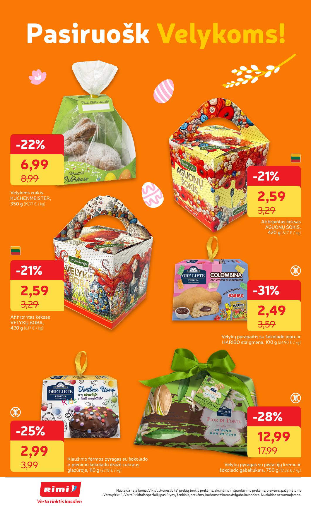 Naujausias RIMI kaininis katalogas 2026.03.31 - 2026.04.06