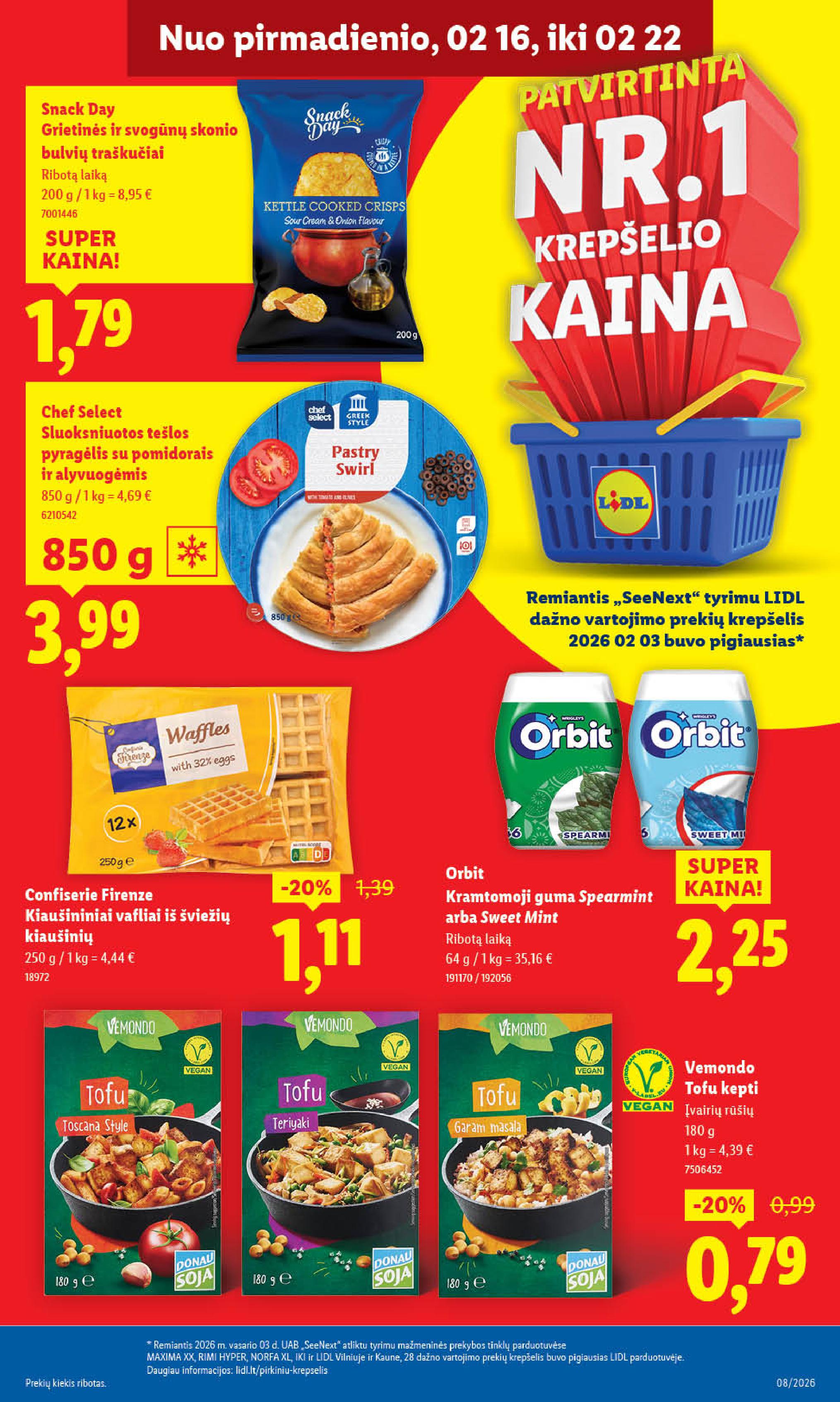 Naujausias LIDL kaininis katalogas 2026.02.16 - 2026.02.22
