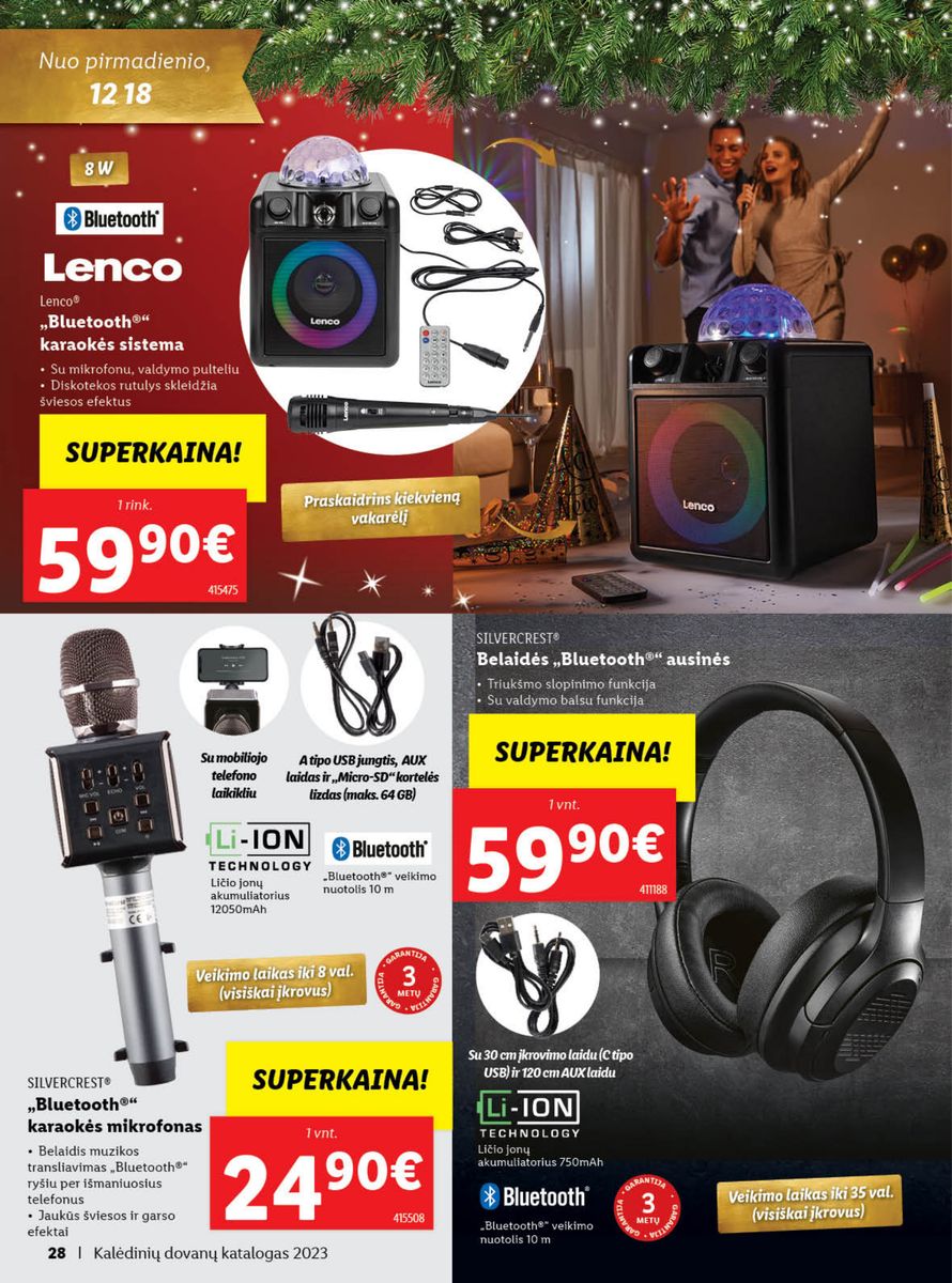 LIDL Kalėdinių dovanų katalogas "Sukurkime Kalėdų stebuklą"