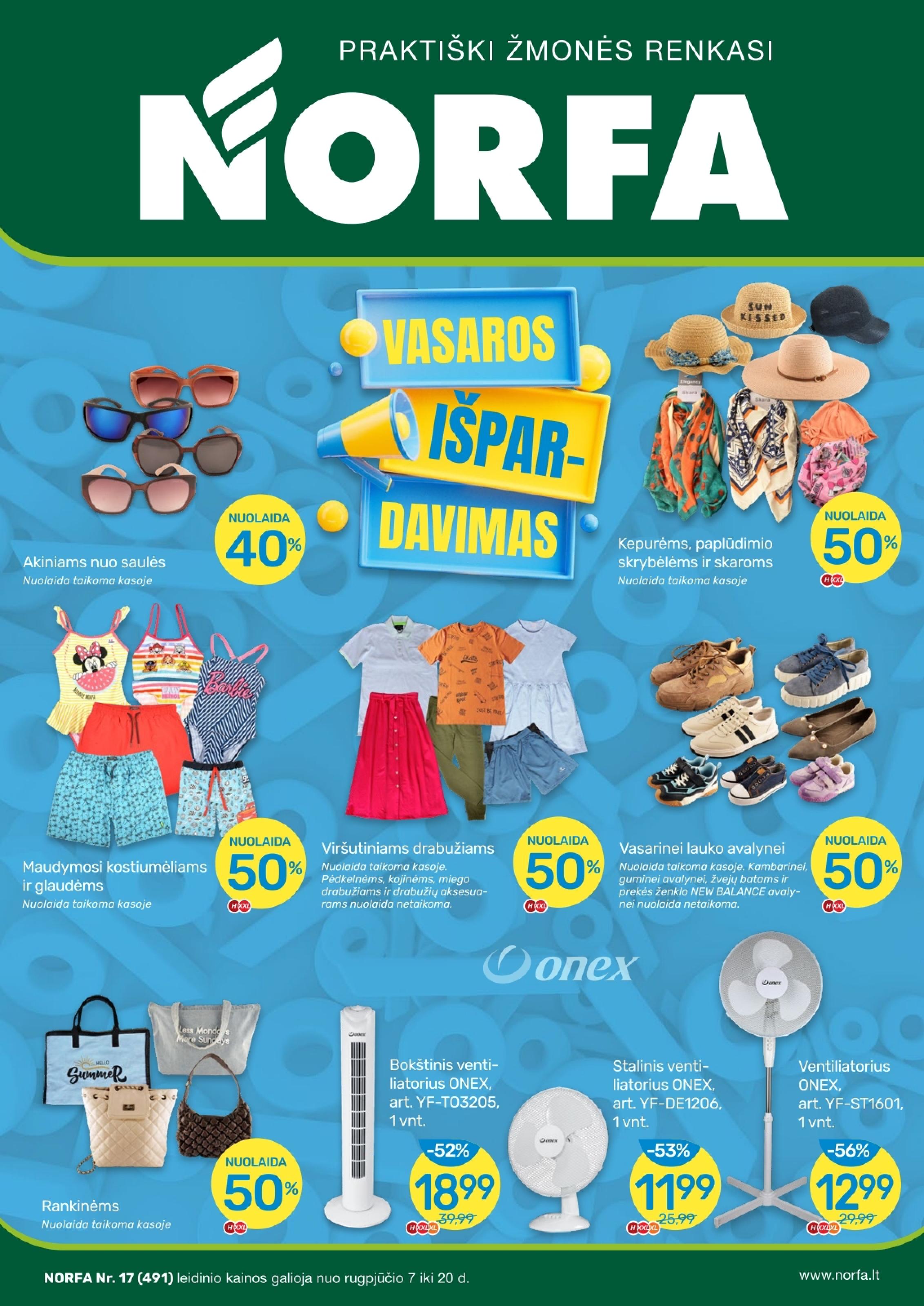NORFA akcijų ir nuolaidų leidinys Nr.17 2025.08.07 - 2025.08.20