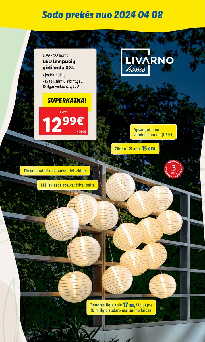 LIDL SODO PREKIŲ KATALOGAS "Visi į sodą"
