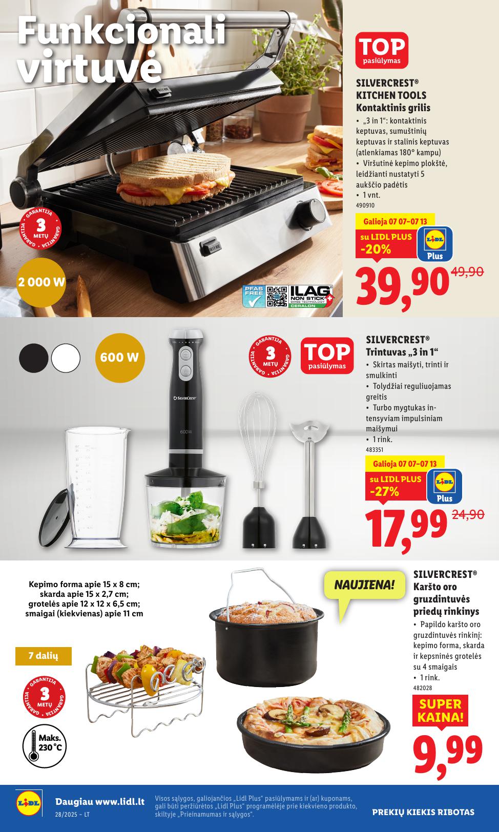 LIDL ne maisto prekių leidinys 2025.07.07 - 2025.07.13