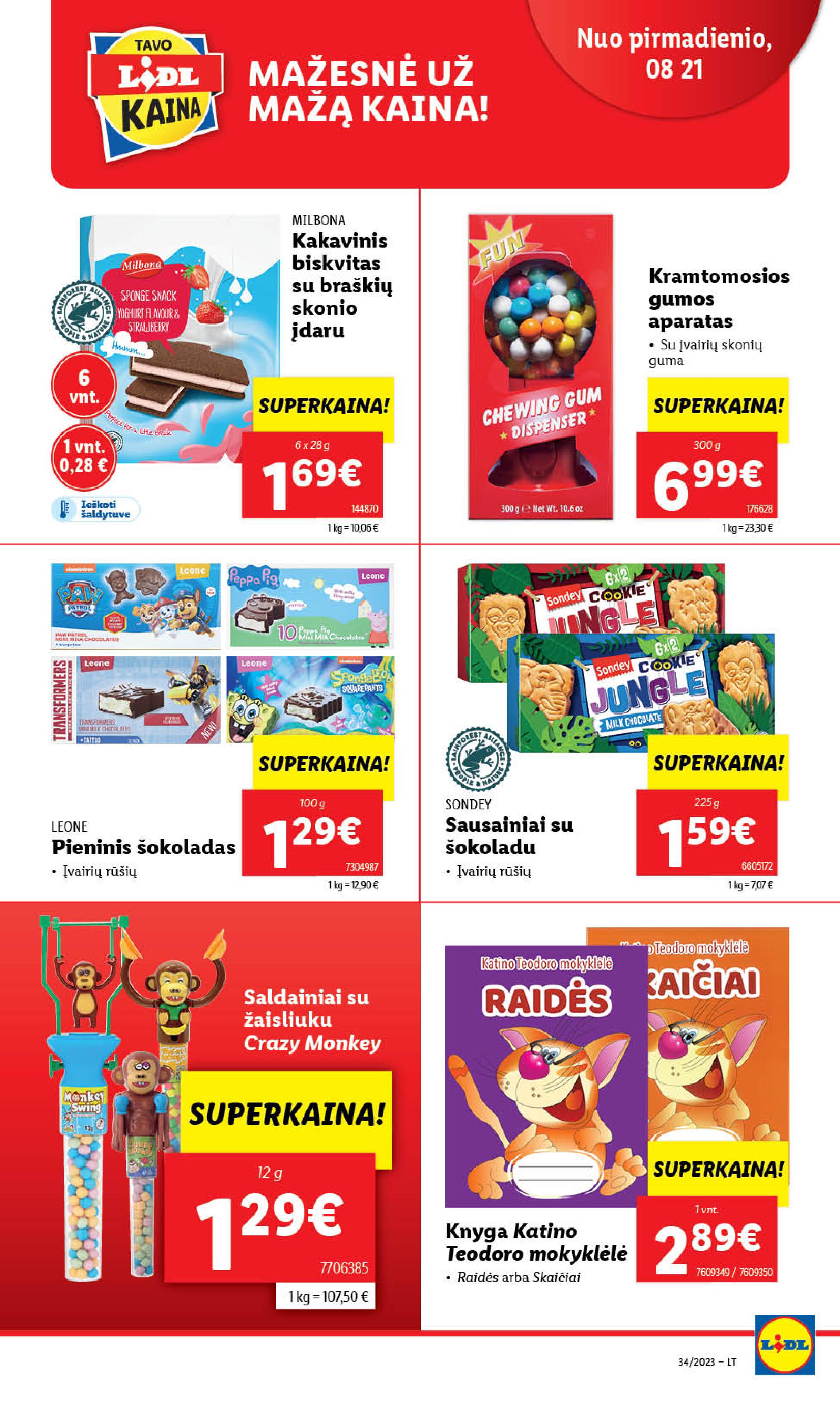 Naujausias LIDL kaininis katalogas 2023.08.21 - 2023.08.27