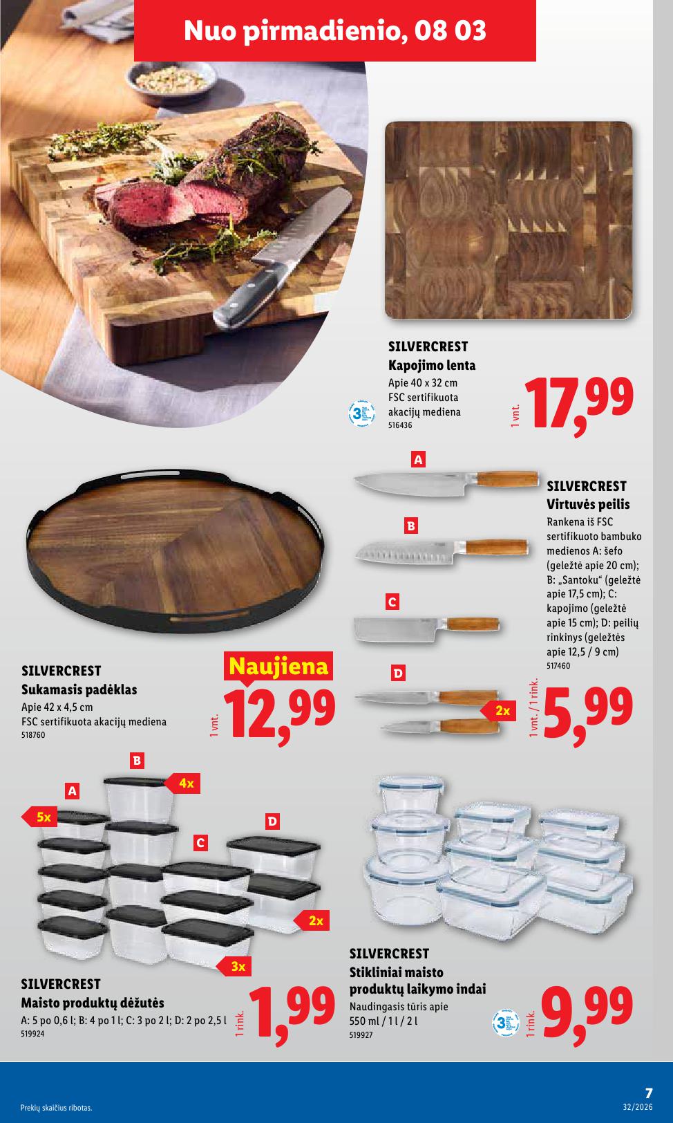 LIDL ne  maisto prekių leidinys 2026.08.03 - 2026.08.09
