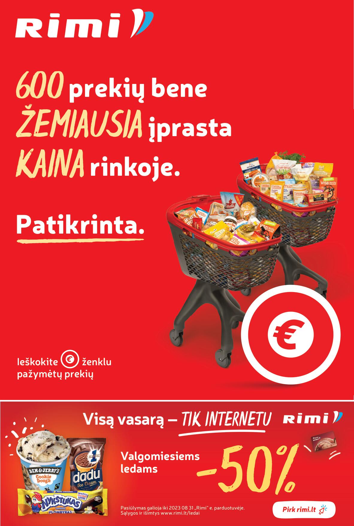 Naujausias RIMI kaininis katalogas 2023.08.01 - 2023.08.07