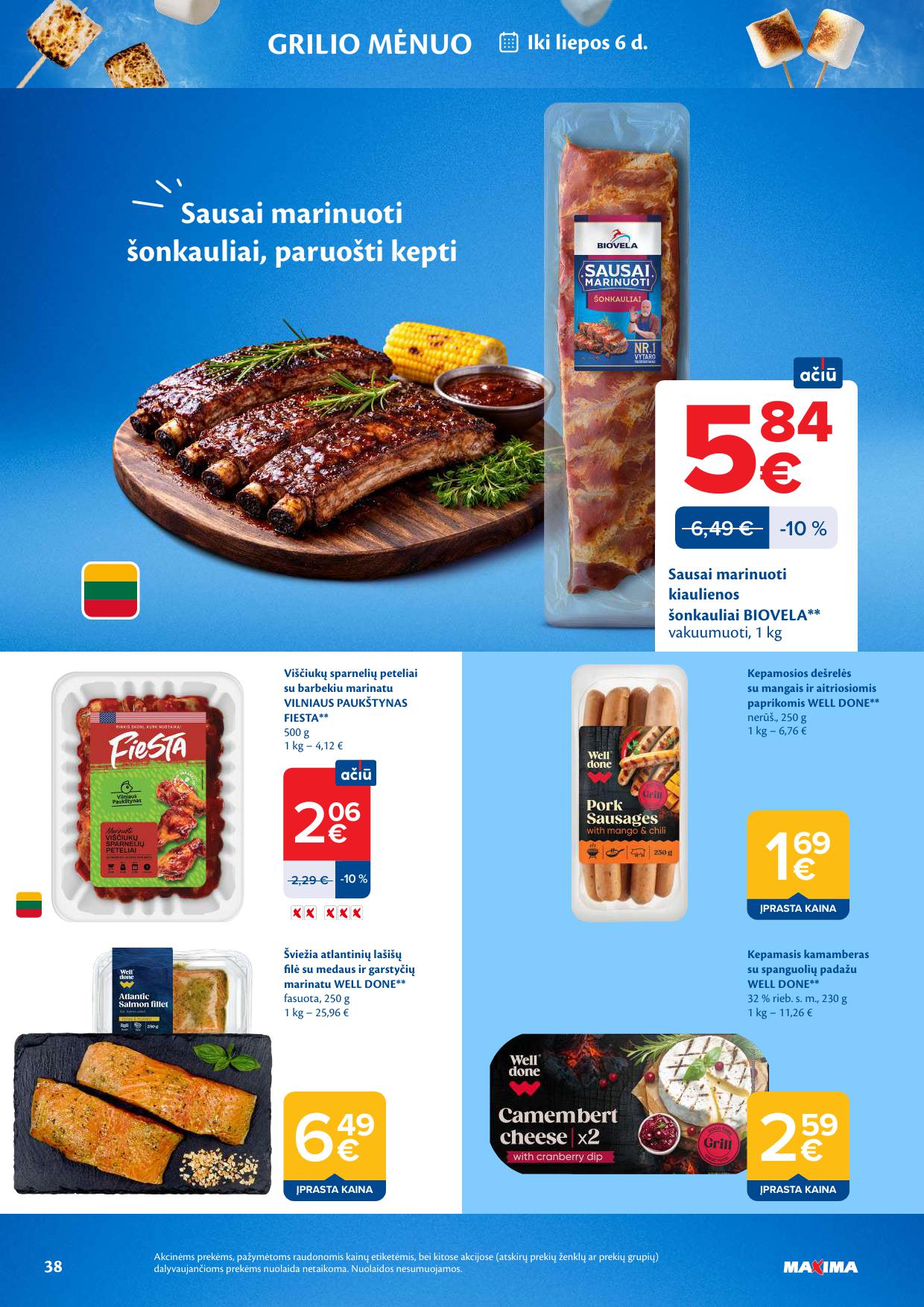 MAXIMA akcijų ir nuolaidų leidinys Nr.25 2026.06.16 - 2026.06.22