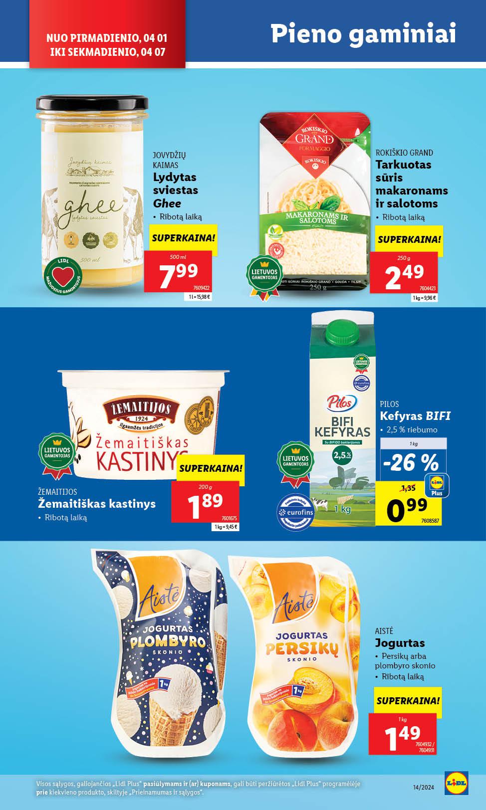 Naujausias LIDL kaininis katalogas 2024.04.01 - 2024.04.07