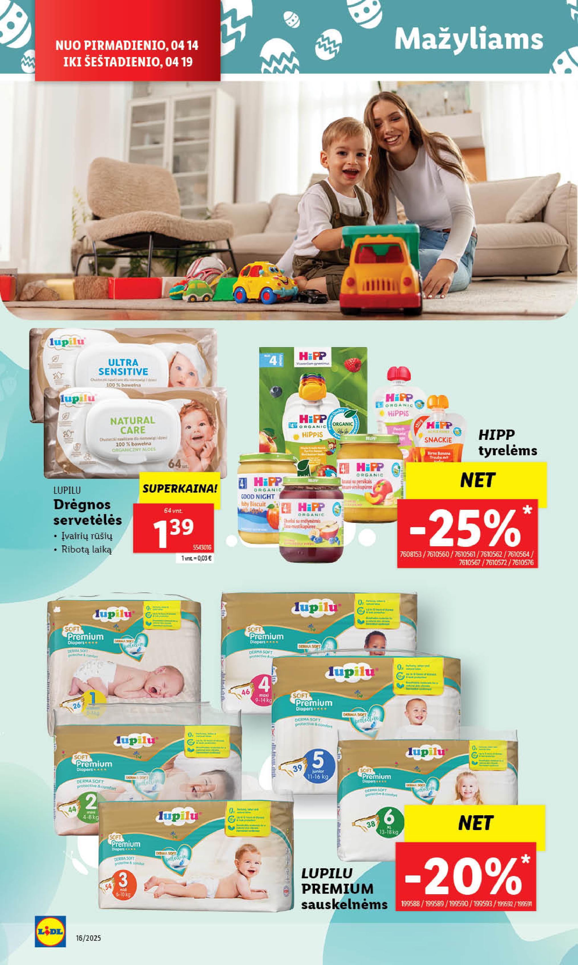 Naujausias LIDL kaininis katalogas 2025.04.14 - 2025.04.19