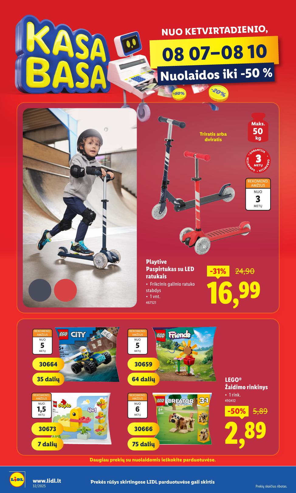 LIDL ne maisto prekių leidinys 2025.08.04 - 2025.08.10
