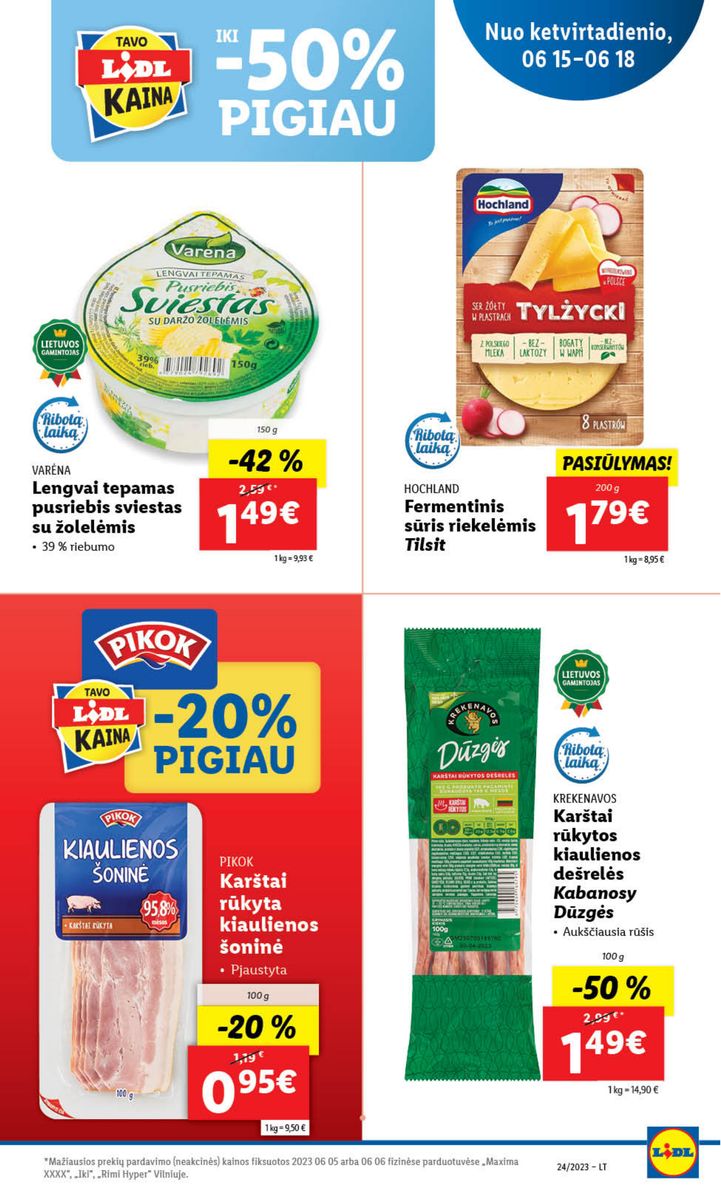 Naujausias LIDL kaininis katalogas 2023.06.12 - 2023.06.18