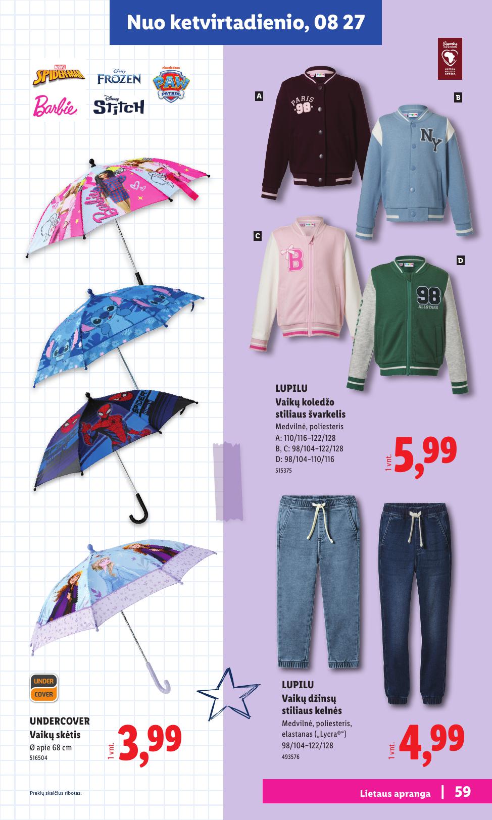 LIDL mokyklinių prekių katalogas "Atgal į mokyklą"