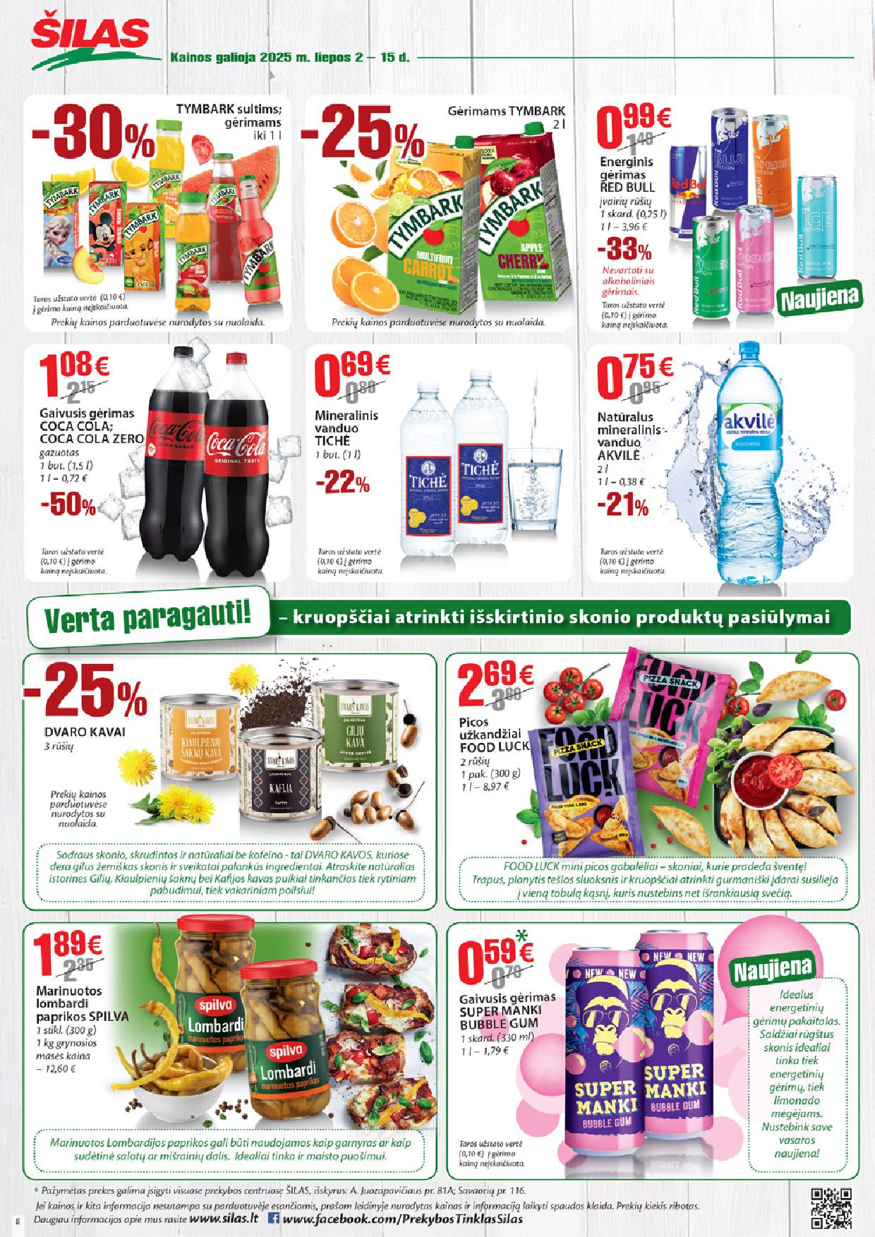 ŠILAS akcijų ir nuolaidų leidinys Nr.13 2025.07.02 - 2025.07.15