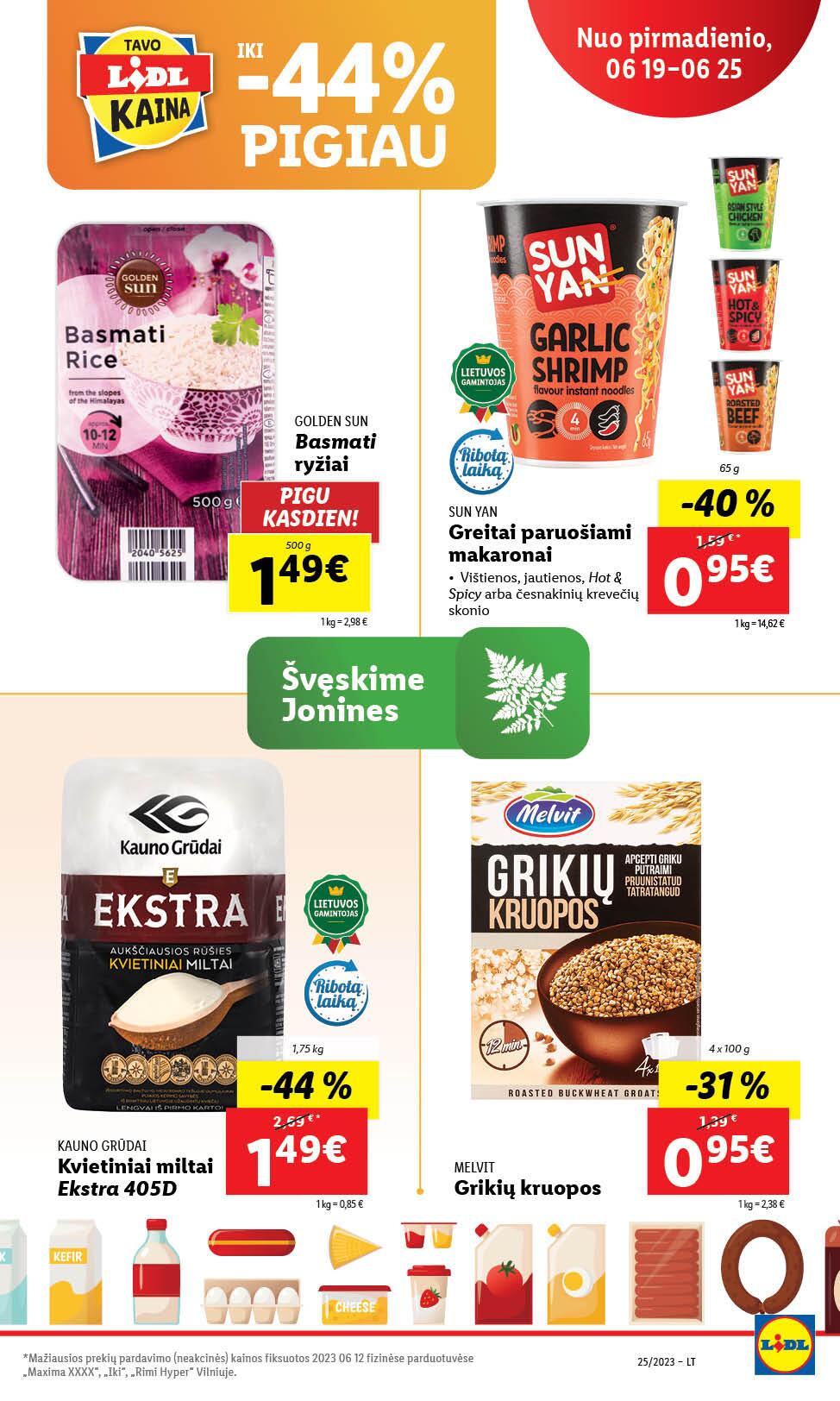 Naujausias LIDL kaininis katalogas 2023.06.19 - 2023.06.25